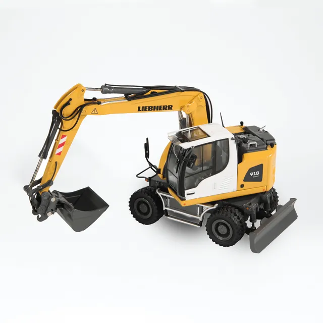 nzg-liebherr-a918-compact-bagger-modell-1-50-mobilbagger image 1