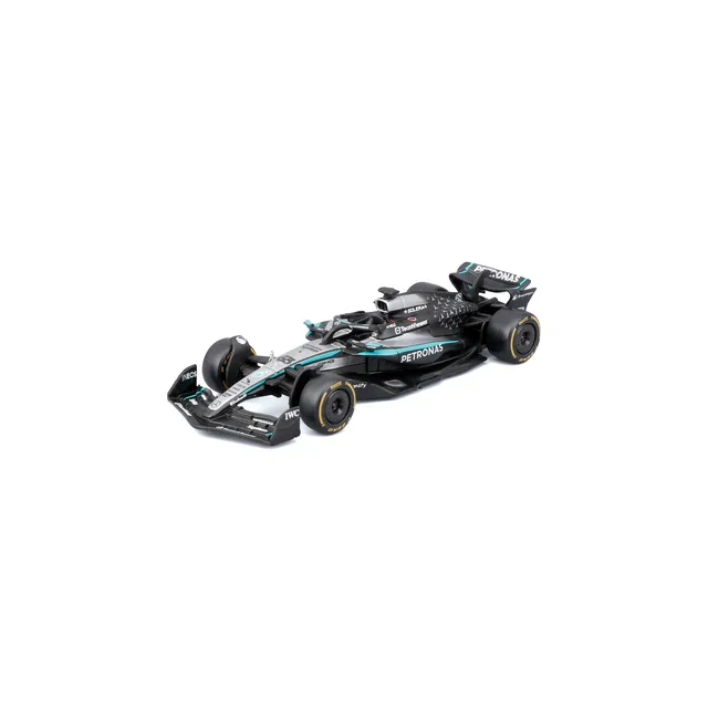 bburago-formula-1-mercedes-w16-63-russell-modellauto-1-43-silber image 1