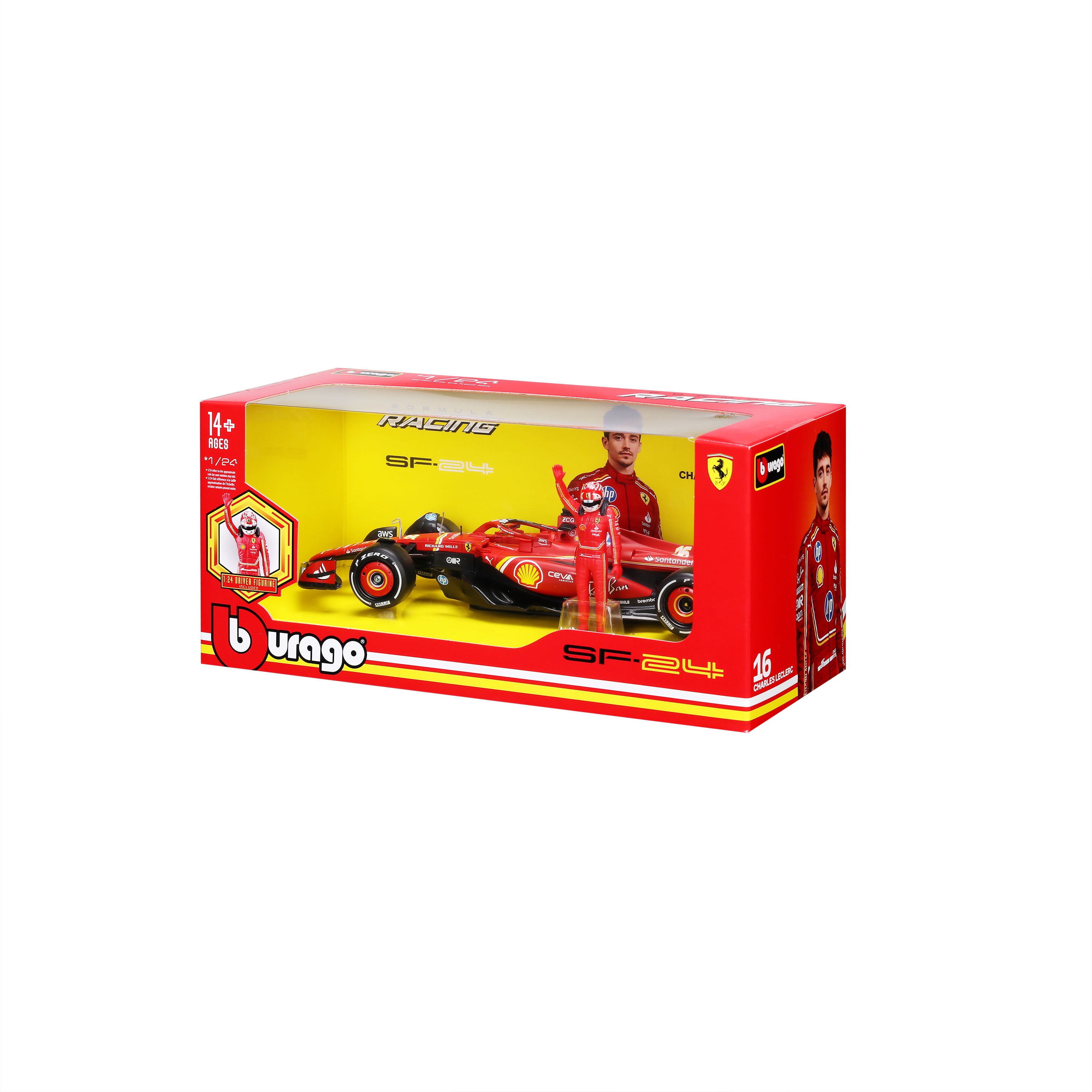 bburago-formula-1-ferrari-sf-24-16-modellauto-1-24-leclerc image 8