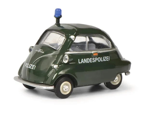 schuco-edition-bmw-isetta-landespolizei-modellauto-1-64-gr-n image 1