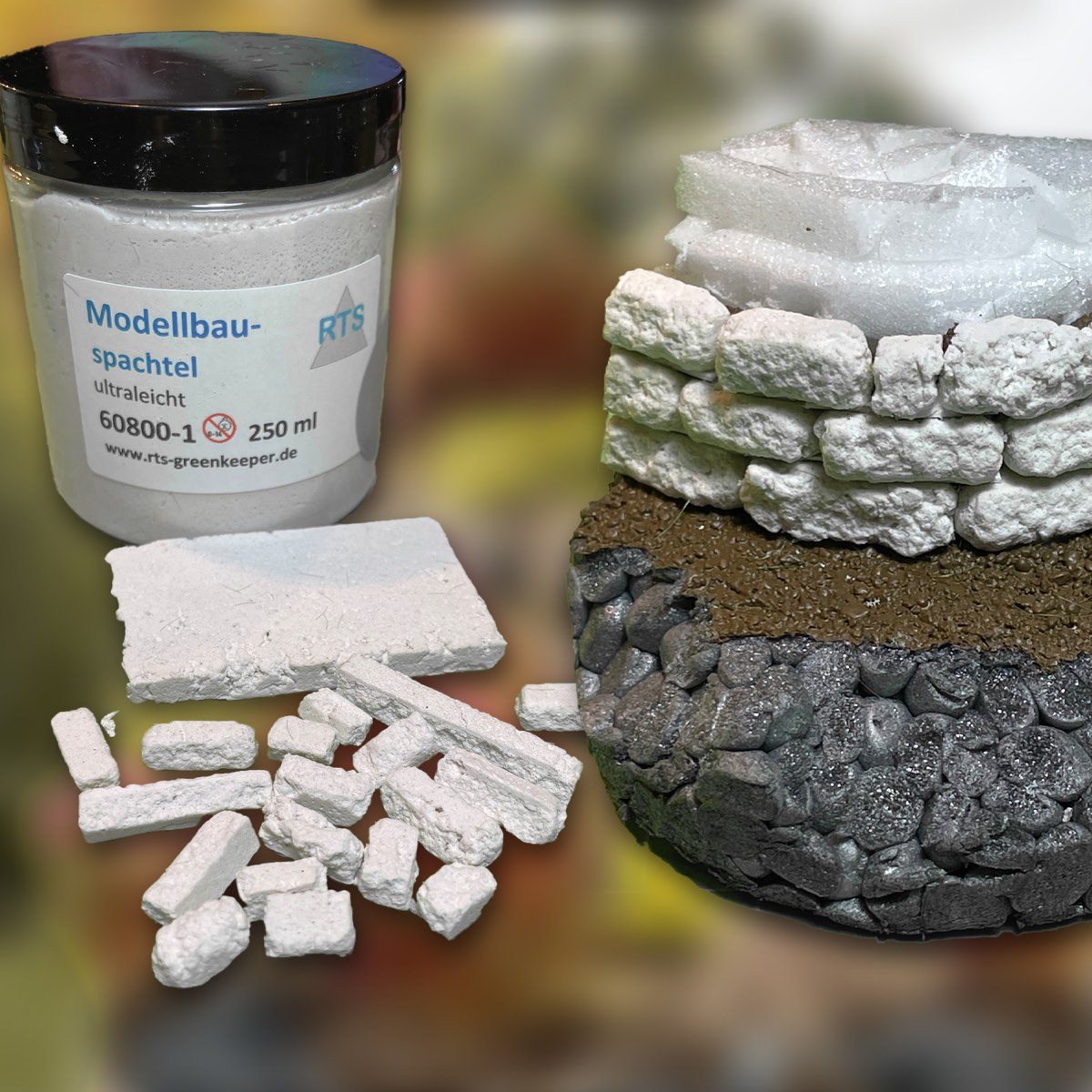 rts-greenkeeper-bodengestaltung-modellbauspachtel-ultraleicht-spachtelmasse-acry image 7