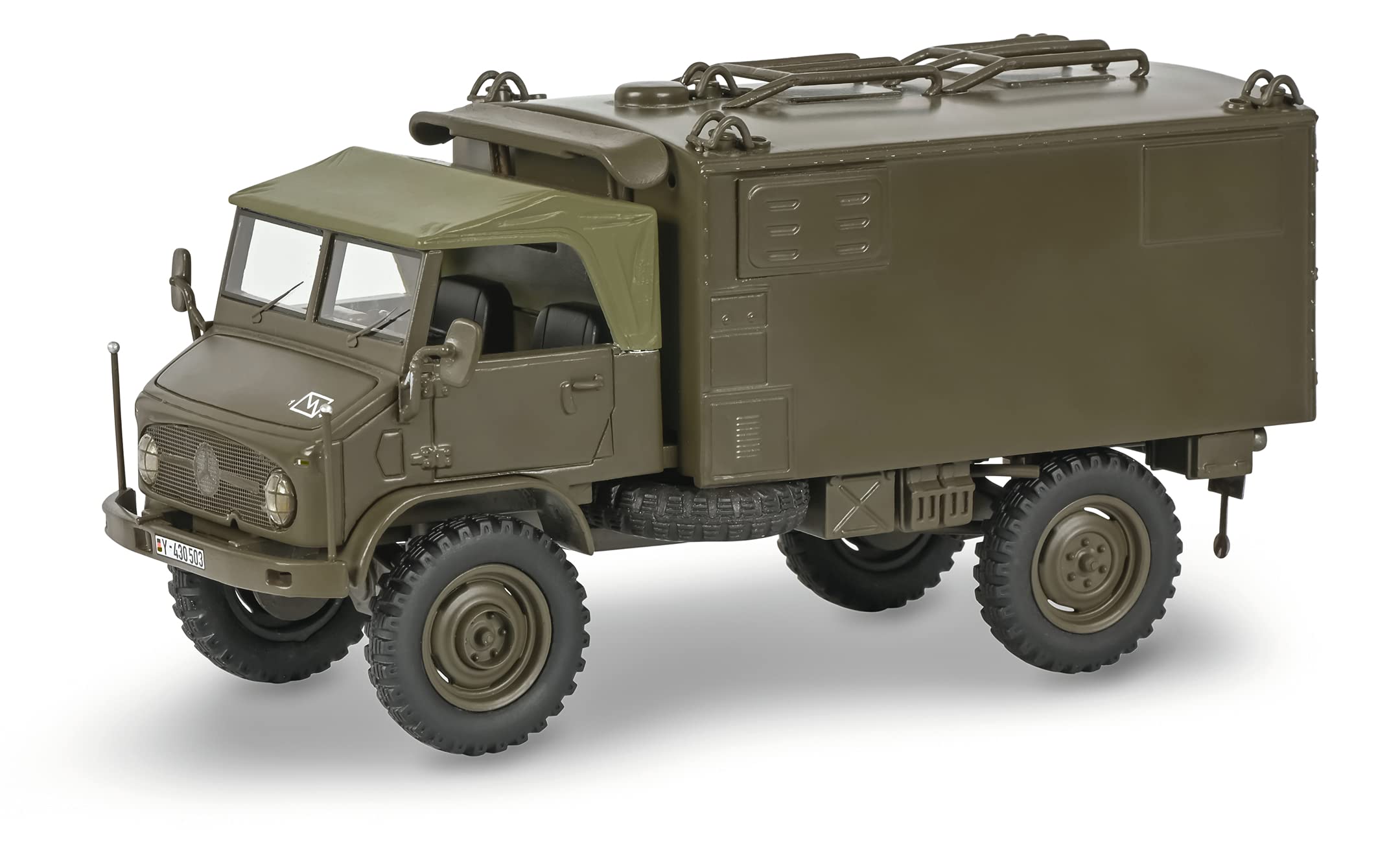 schuco-unimog-404-s-koffer-modellauto-1-35-oliv-limited-edition-500 image 1
