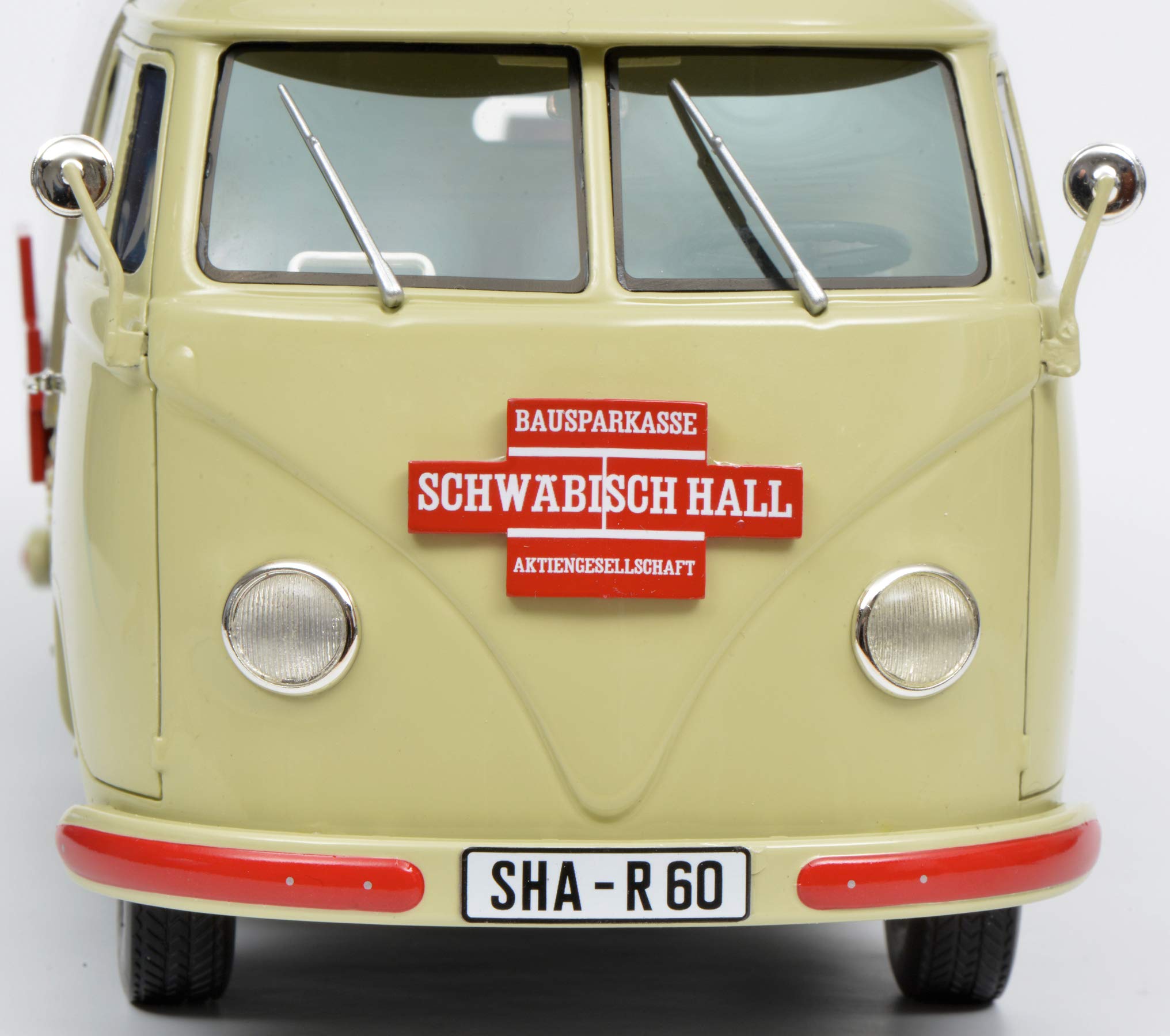 schuco-pro-r18-vw-t1a-schw-bisch-hall-modellauto-1-18-beige image 5