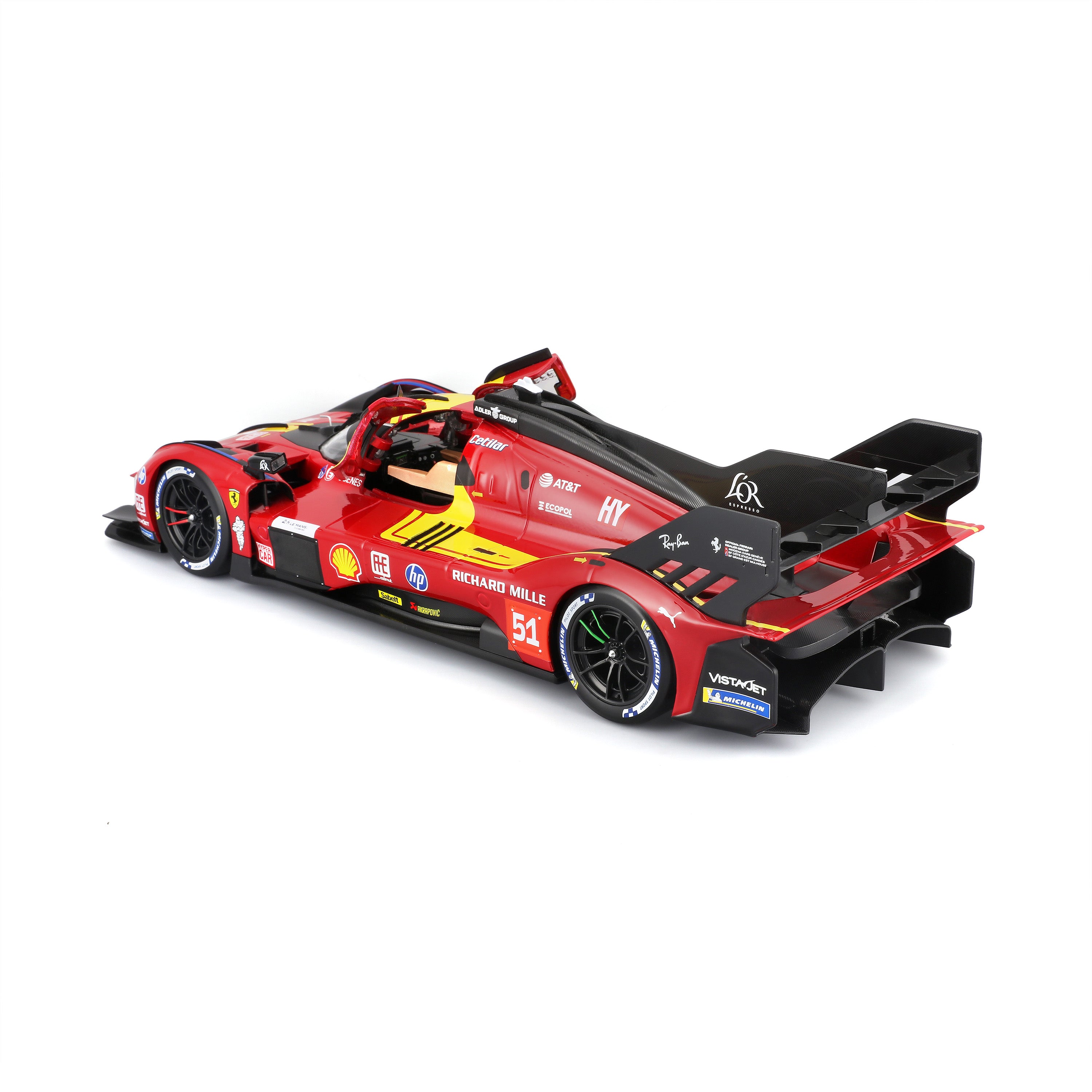 bburago-racing-ferrari-499p-hypercar-modellauto-1-18-nr-51 image 5