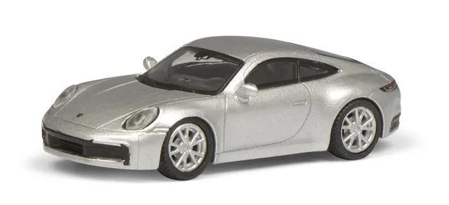 schuco-edition-porsche-911-carrera-s-coup-992-modellauto-1-87-silber image 1