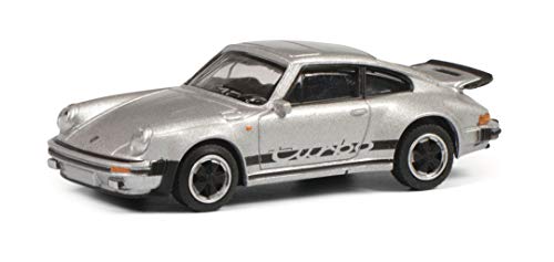 schuco-edition-porsche-911-3-0-turbo-modellauto-1-64-silber image 4