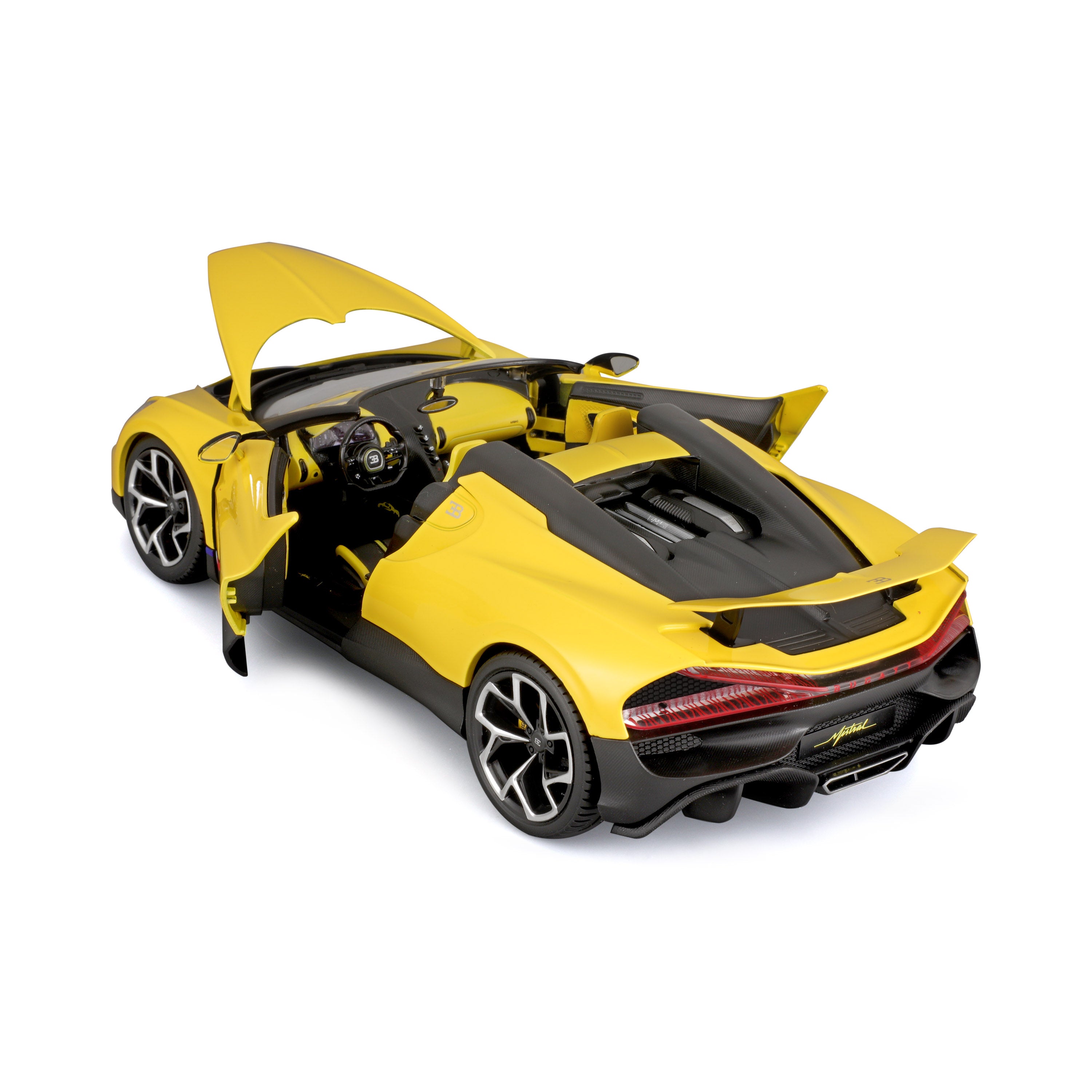 bburago-street-cars-bugatti-mistral-modellauto-1-18-gelb image 5