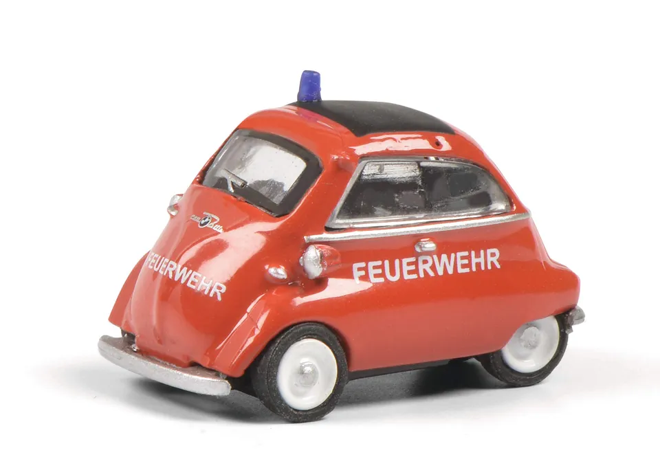 schuco-bmw-isetta-feuerwehr-modellauto-1-87-rot-wei image 1
