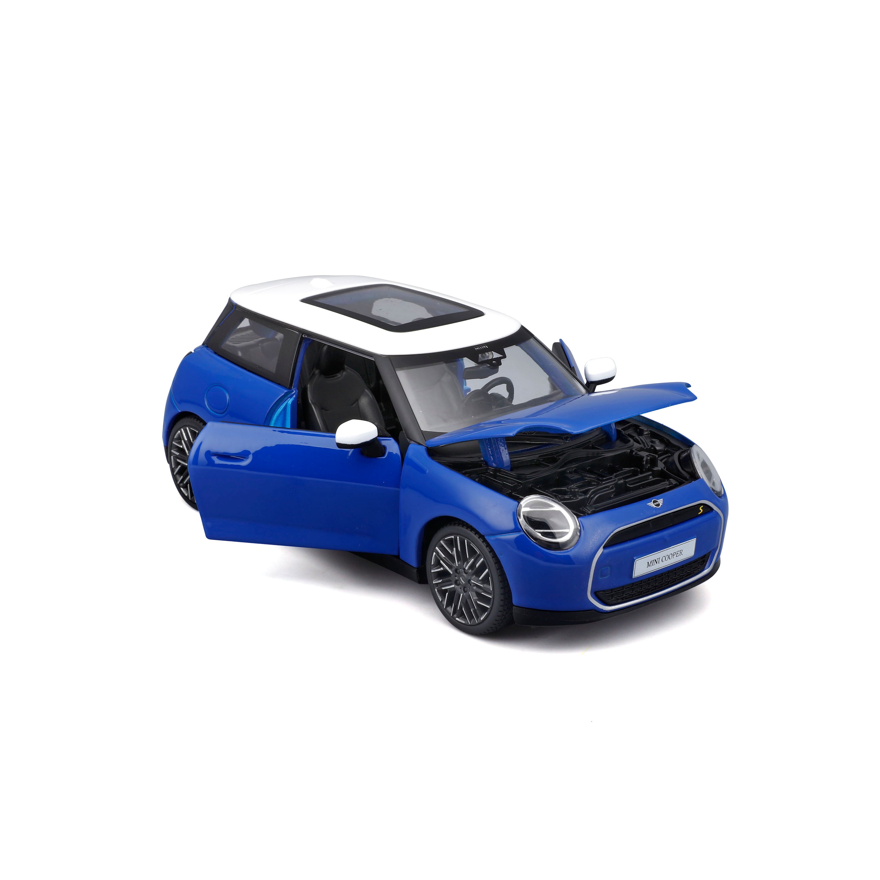 bburago-street-cars-mini-cooper-se-j01-modellauto-1-24-blau image 6