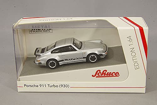 schuco-edition-porsche-911-3-0-turbo-modellauto-1-64-silber image 6