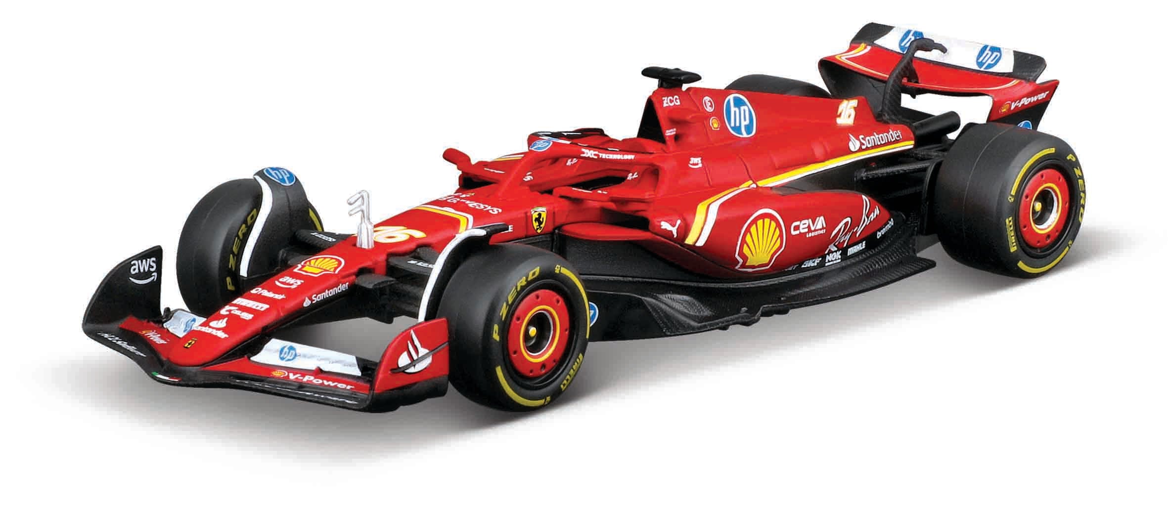 bburago-formula-1-ferrari-sf-24-rc-auto-1-41-mit-strecke-rot image 3