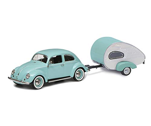 schuco-piccolo-vw-k-fer-mit-wohnanh-nger-modellauto-1-64-t-rkis image 6