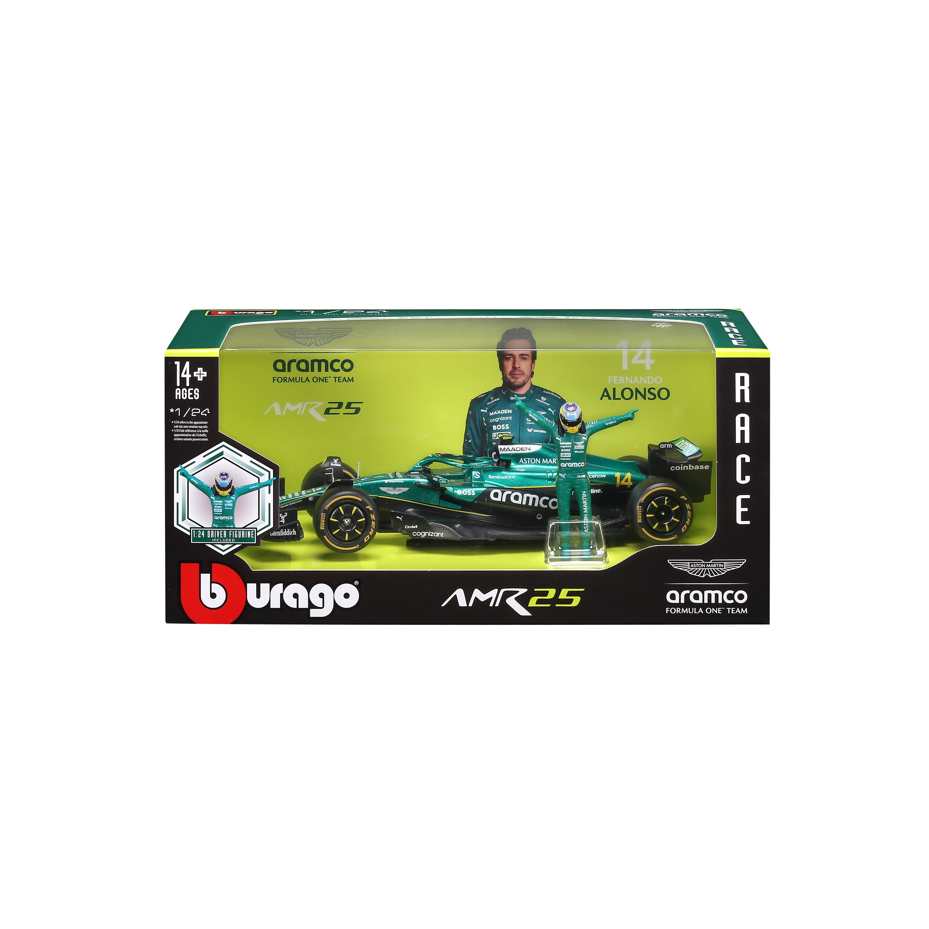 bburago-formula-1-aston-martin-amr25-modellauto-1-24-alonso image 7