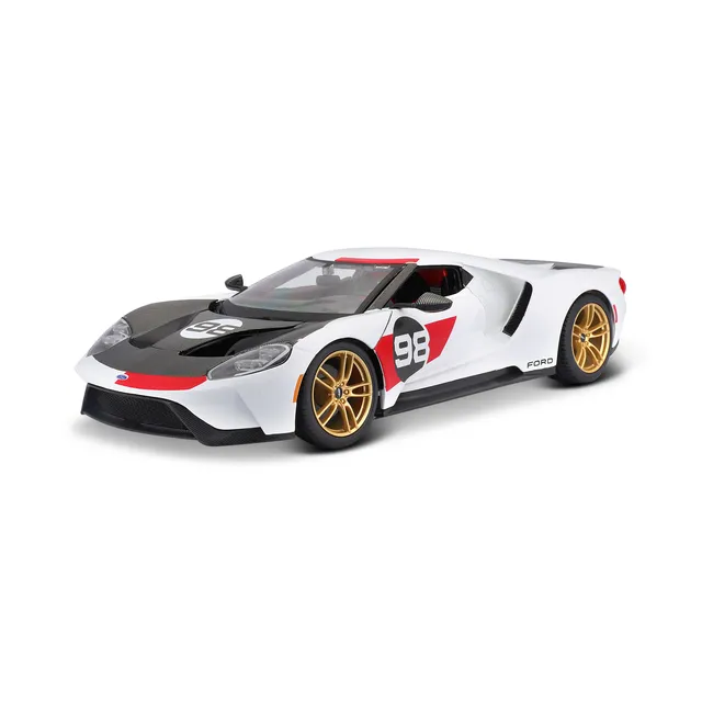 bburago-street-cars-ford-gt-2021-heritage-modellauto-1-18-wei image 1