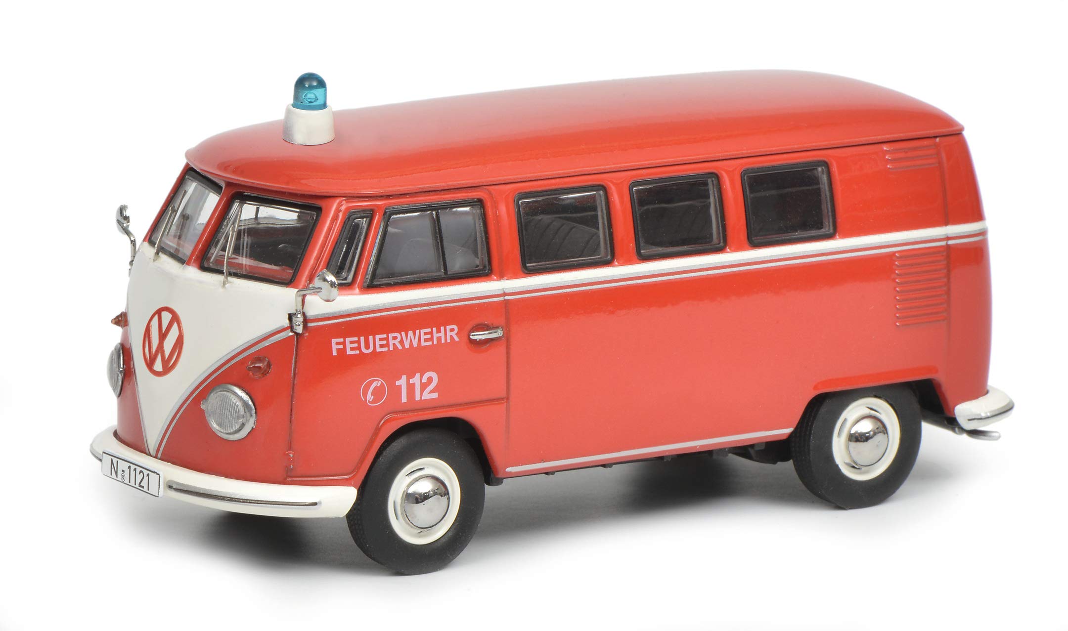 schuco-edition-vw-t1-bus-feuerwehr-modellauto-1-43-wei-rot image 1