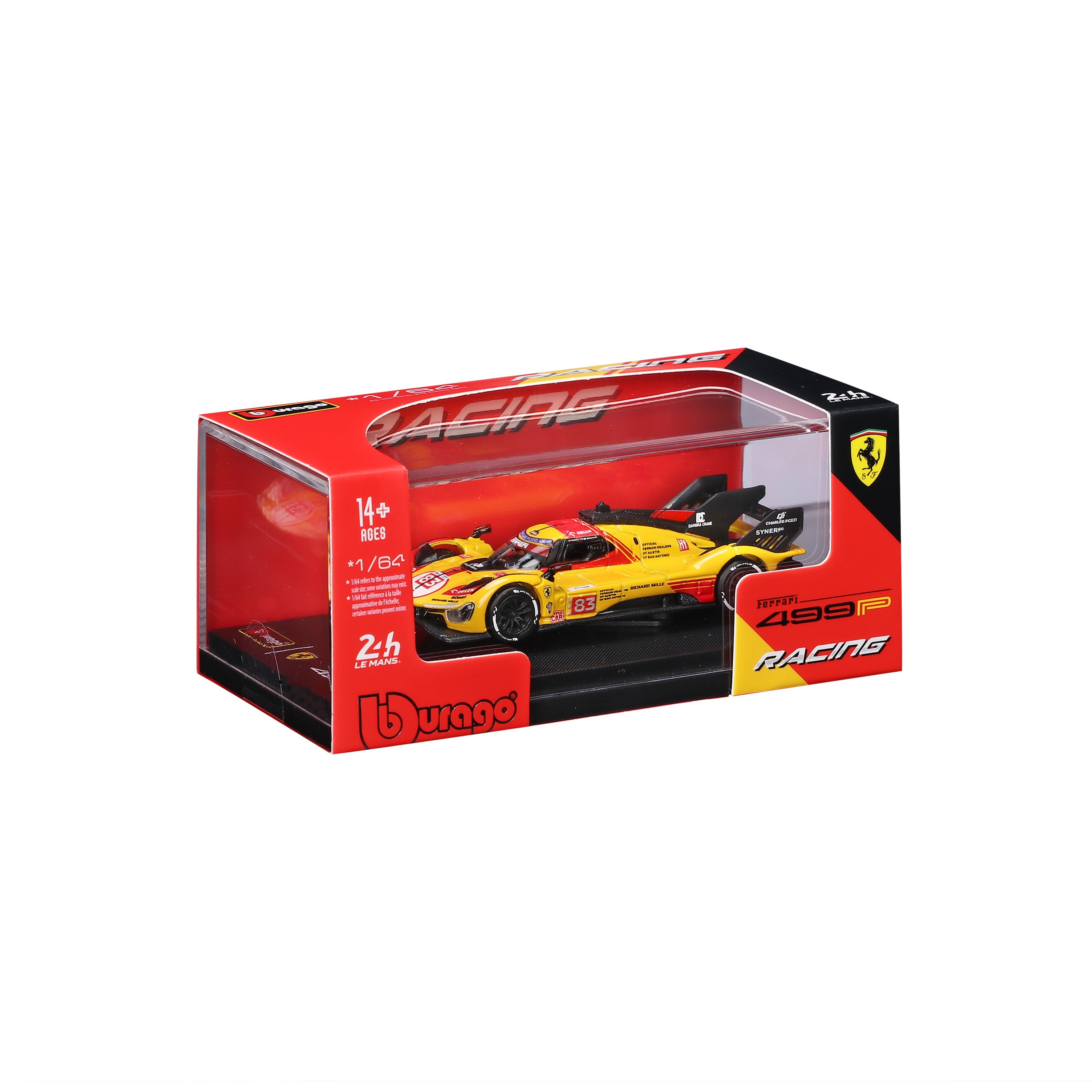 bburago-racing-ferrari-499p-modellauto-1-64-83-vitrine image 2