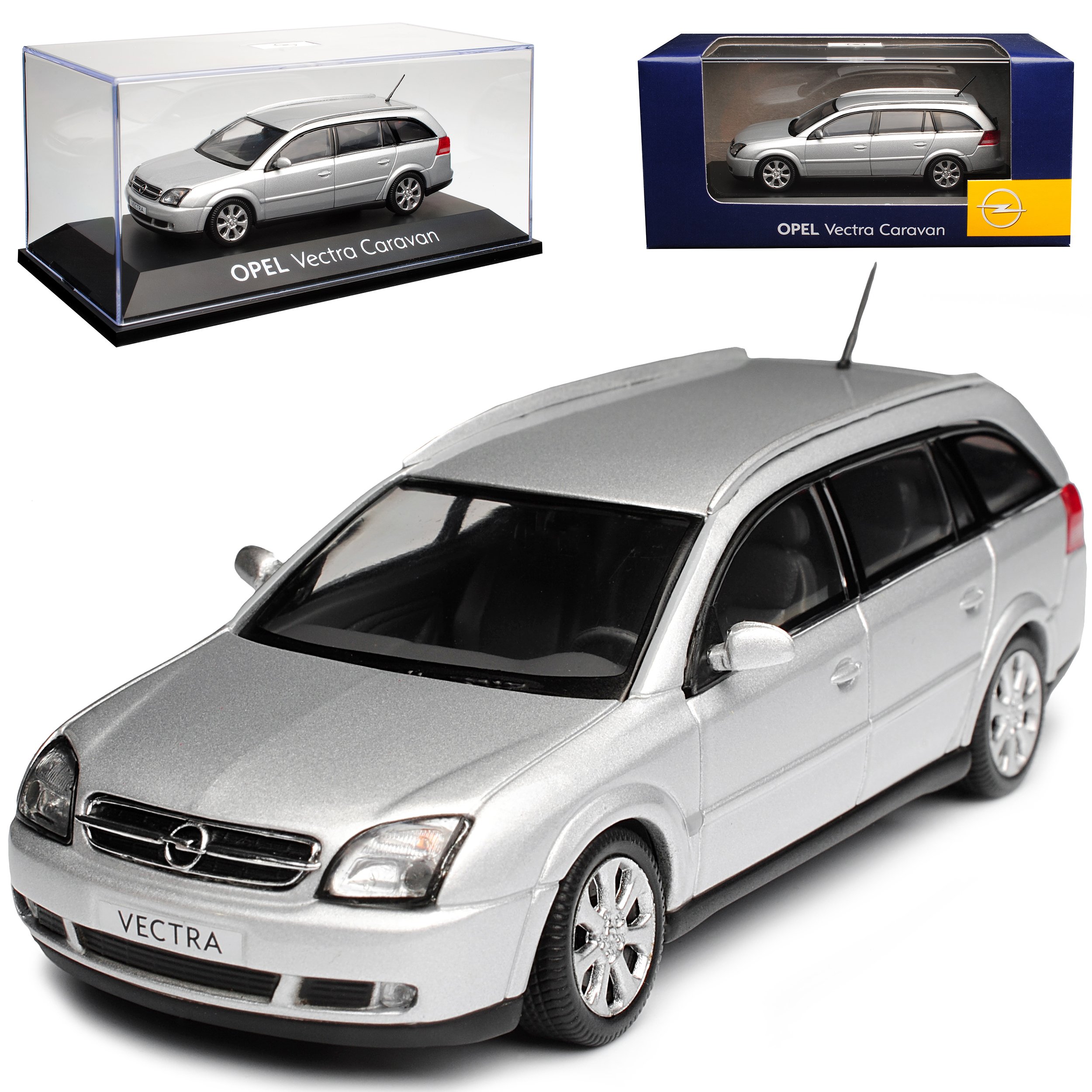 schuco-edition-opel-vectra-c-caravan-modellauto-1-43-silber image 1
