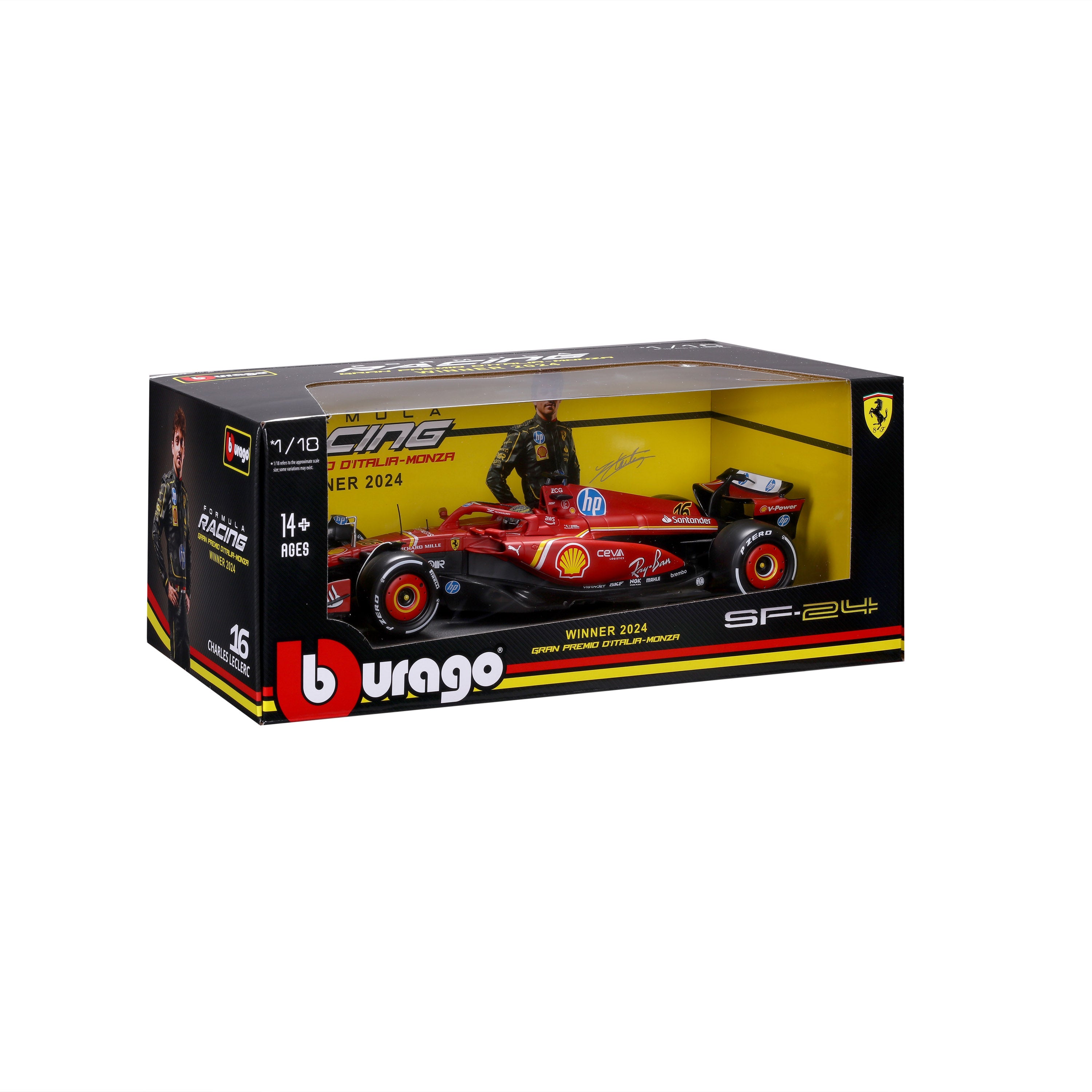 bburago-formula-1-ferrari-sf-24-modellauto-1-18-leclerc image 2