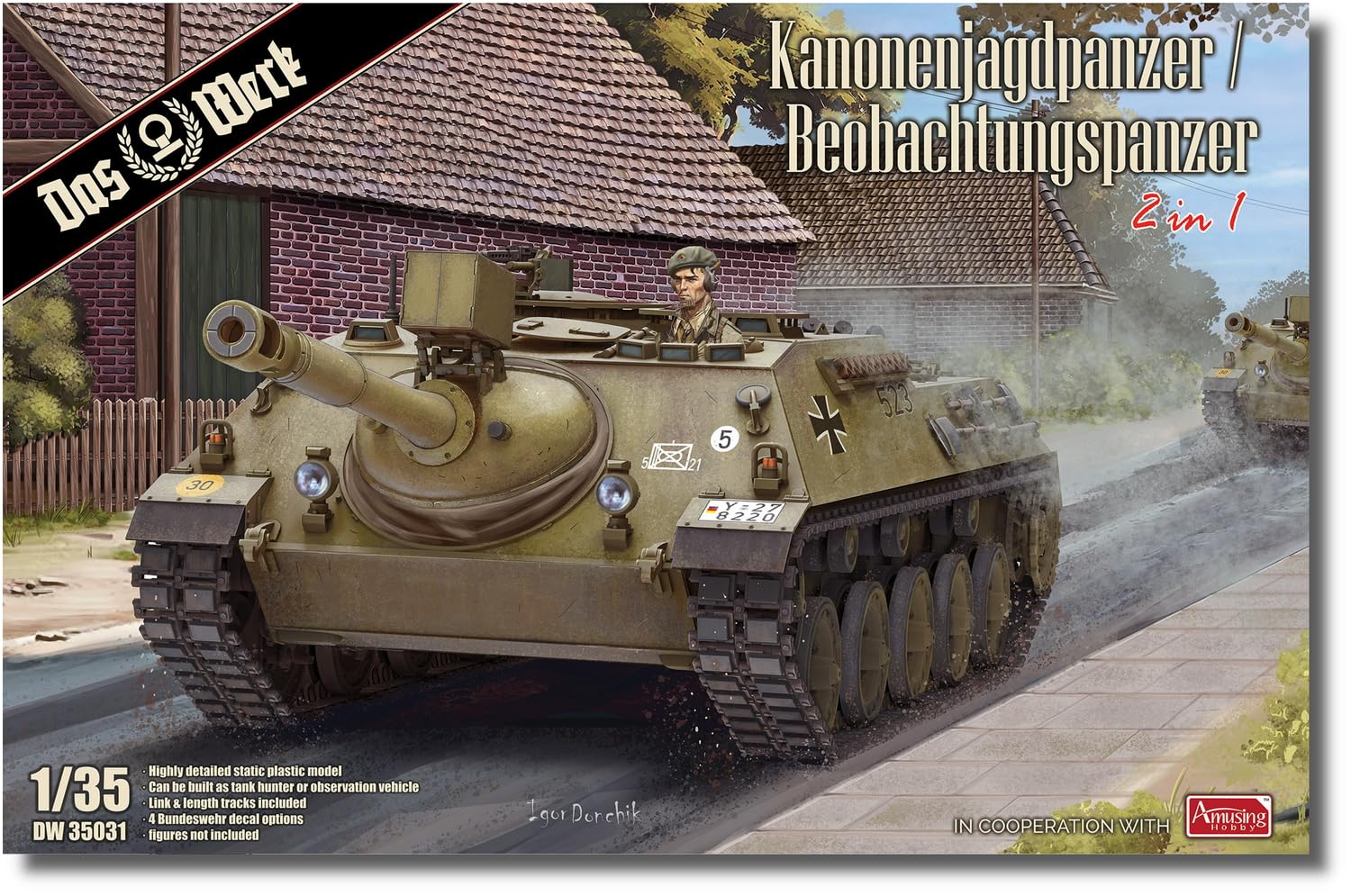 das-werk-dw35031-kanonenjagdpanzer-2in1-bausatz-1-35 image 1