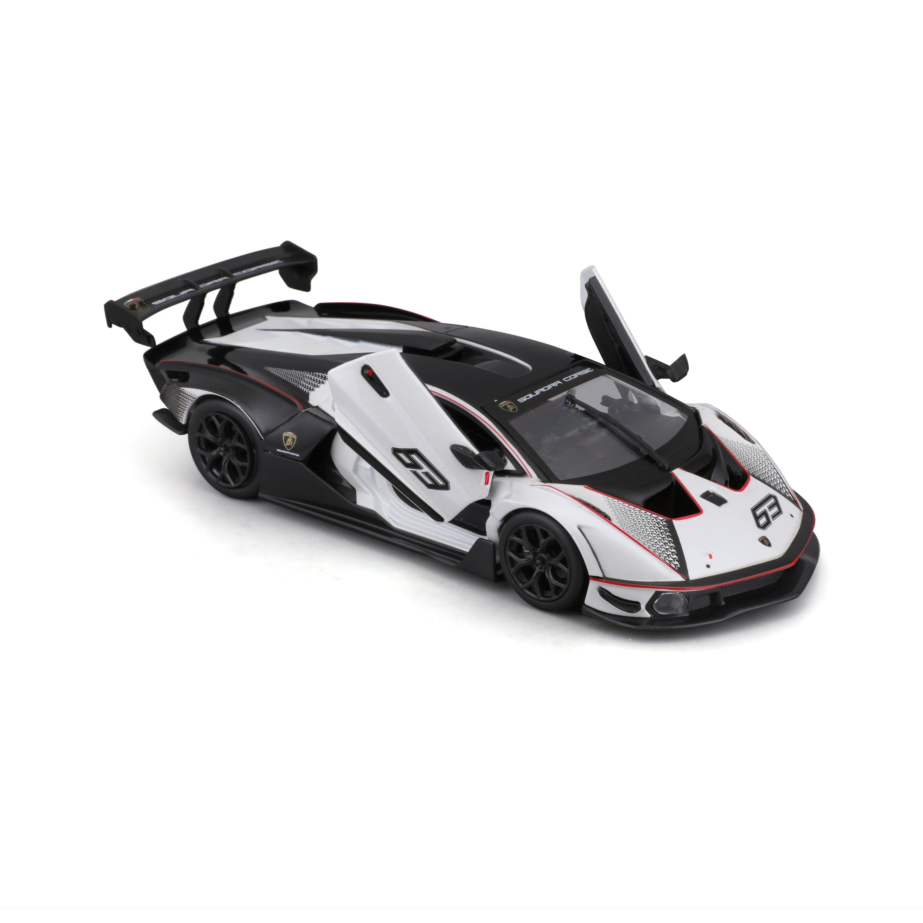 bburago-racing-lamborghini-essenza-scv12-modellauto-1-24-wei-schwarz image 6