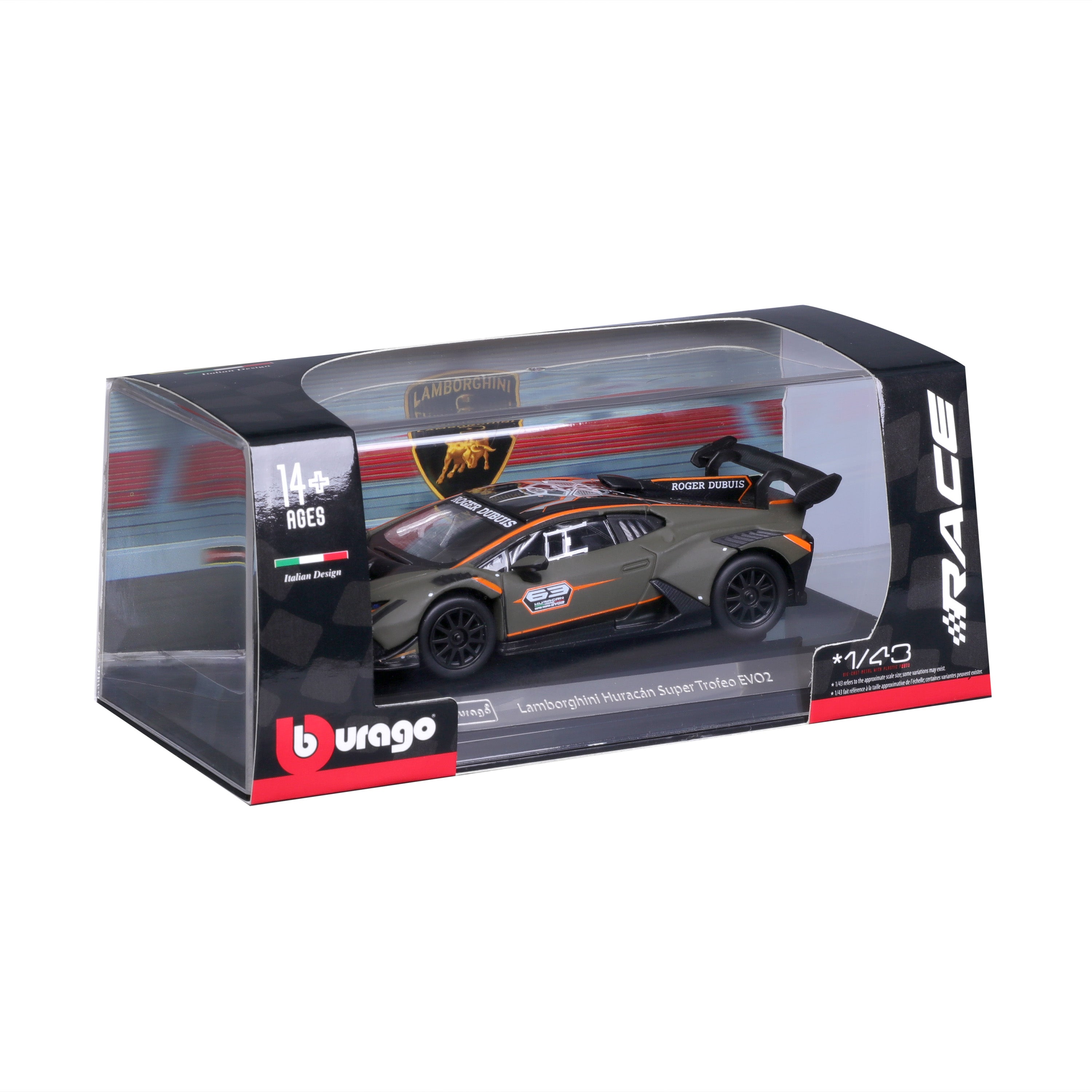 bburago-racing-huracan-super-trofeo-evo2-modellauto-1-43-gr-n image 2