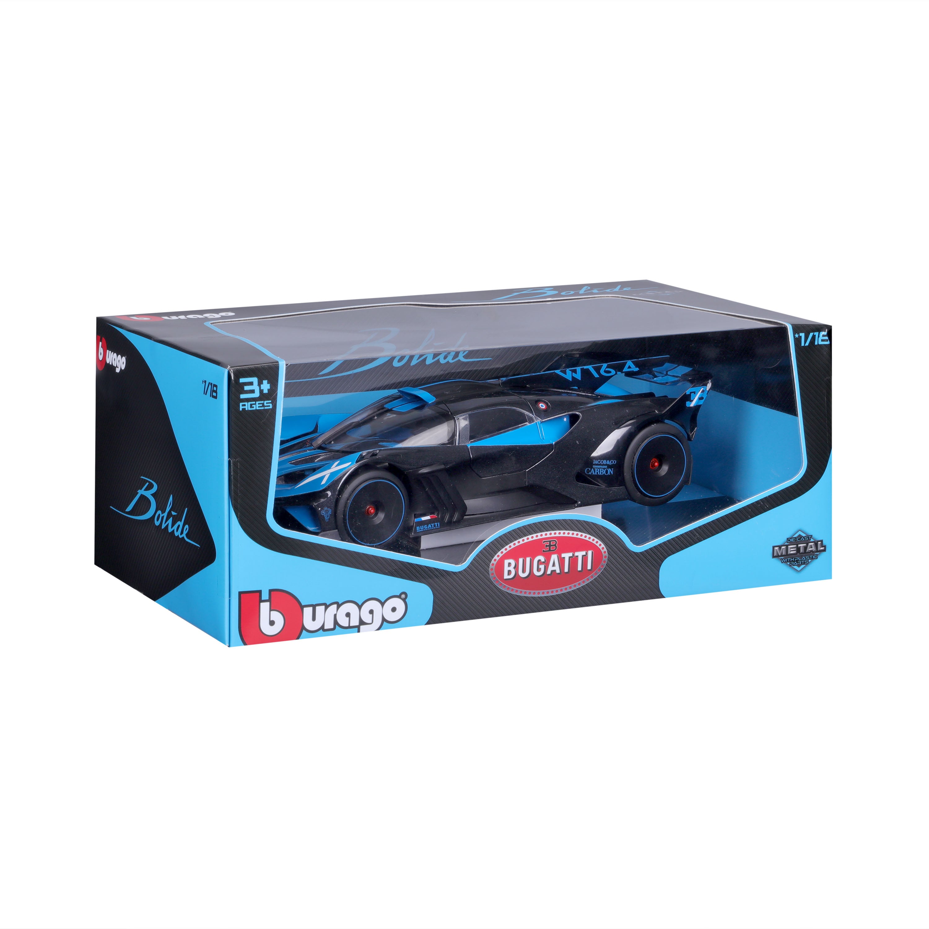 bburago-bugatti-bolide-modellauto-1-18-blau-schwarz image 2
