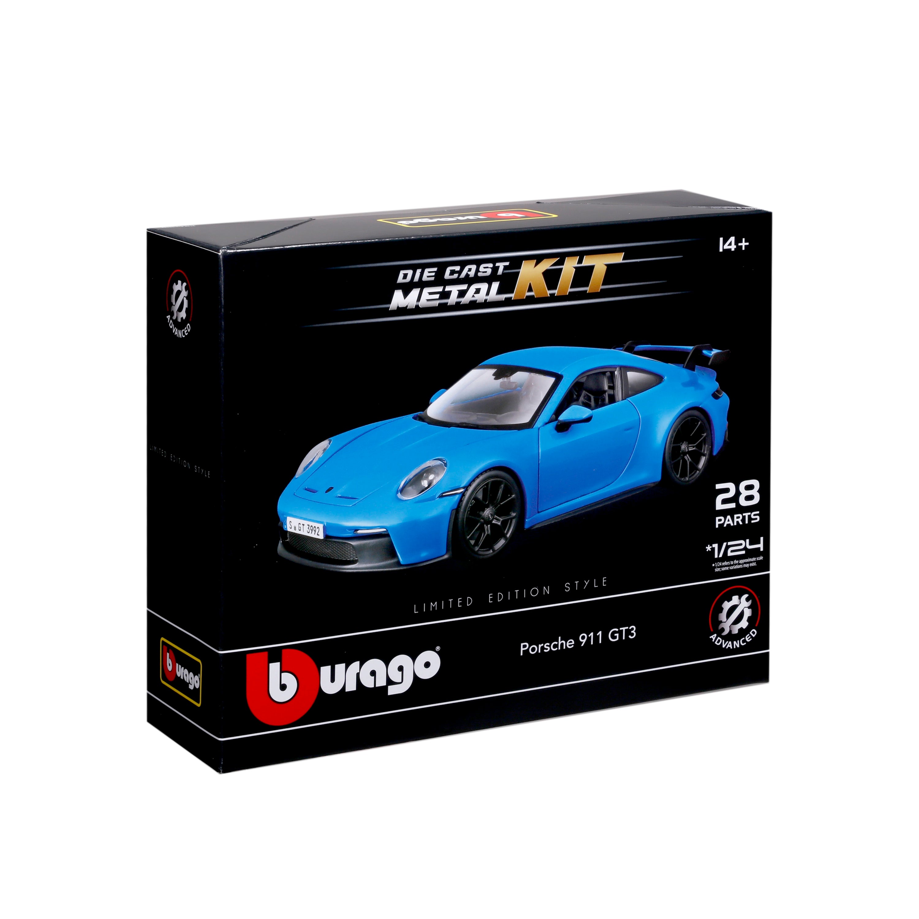 bburago-model-kit-porsche-911-gt3-bausatz-1-24-28-teile image 1