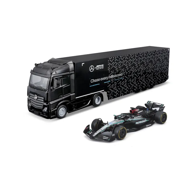 bburago-formula-1-mercedes-w15-truck-modellauto-1-43-nr-63 image 1