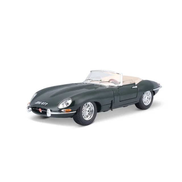 bburago-street-cars-jaguar-e-type-cabriolet-1-18-modellauto-gr-n image 1