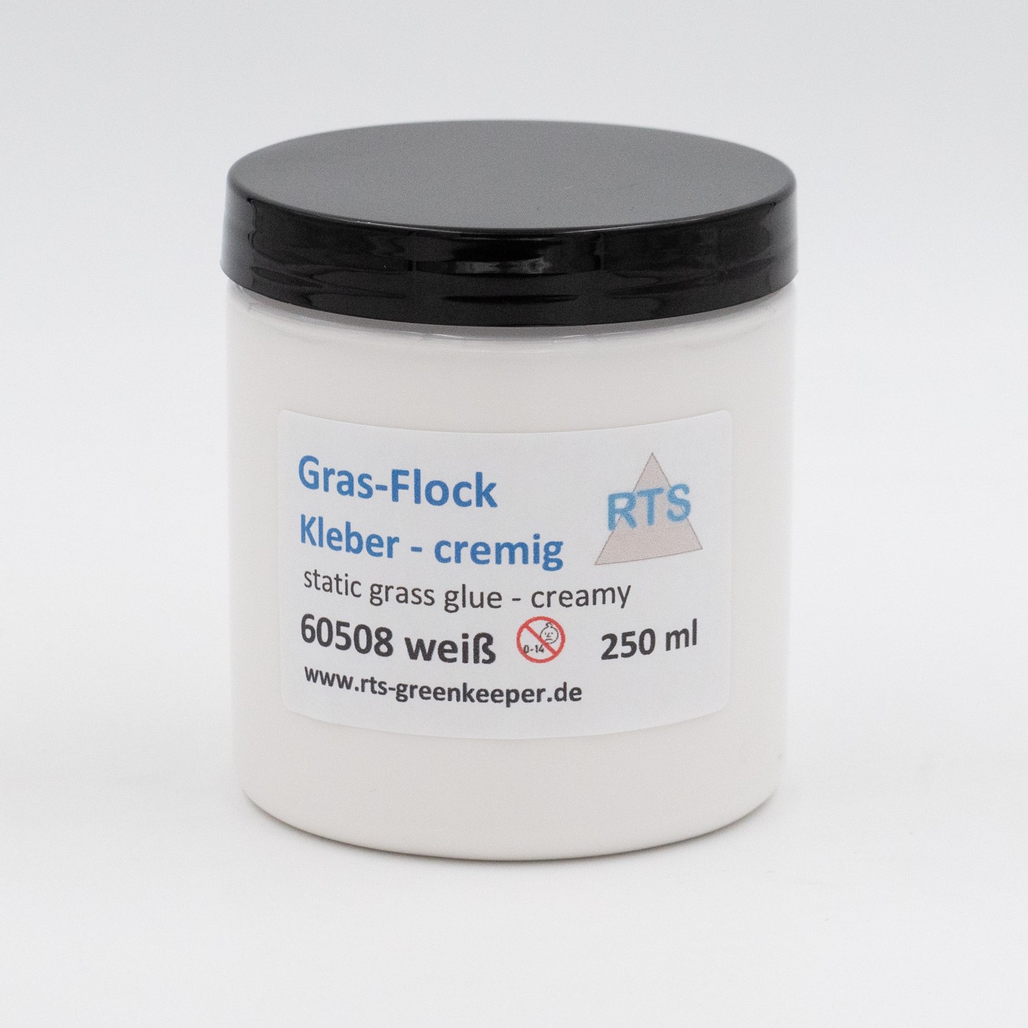 rts-greenkeeper-gras-flock-kleber-klebstoff-cremig-wei-250-ml image 1