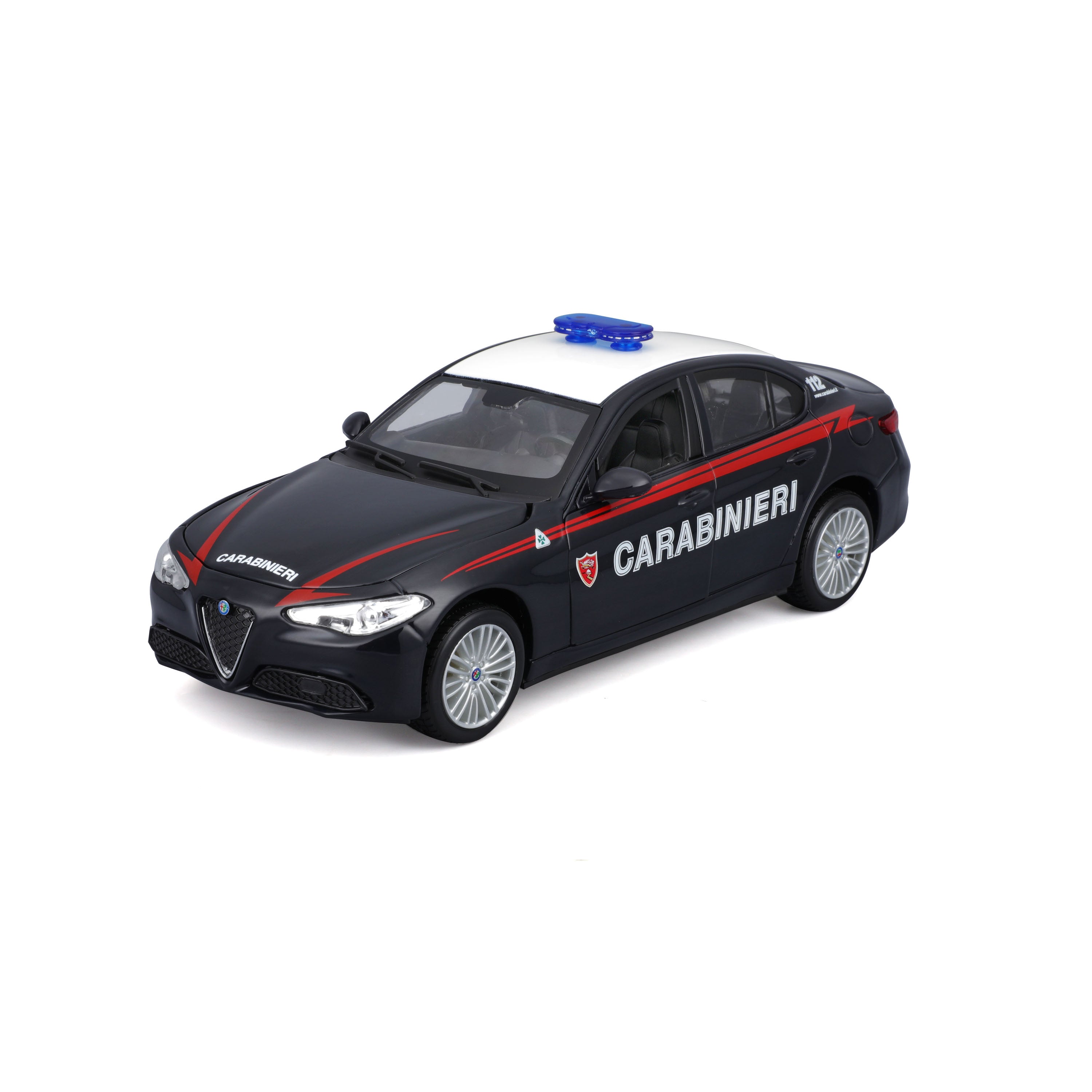 bburago-model-kit-alfa-romeo-giulia-carabinieri-1-24-modellbausatz-polizei image 2