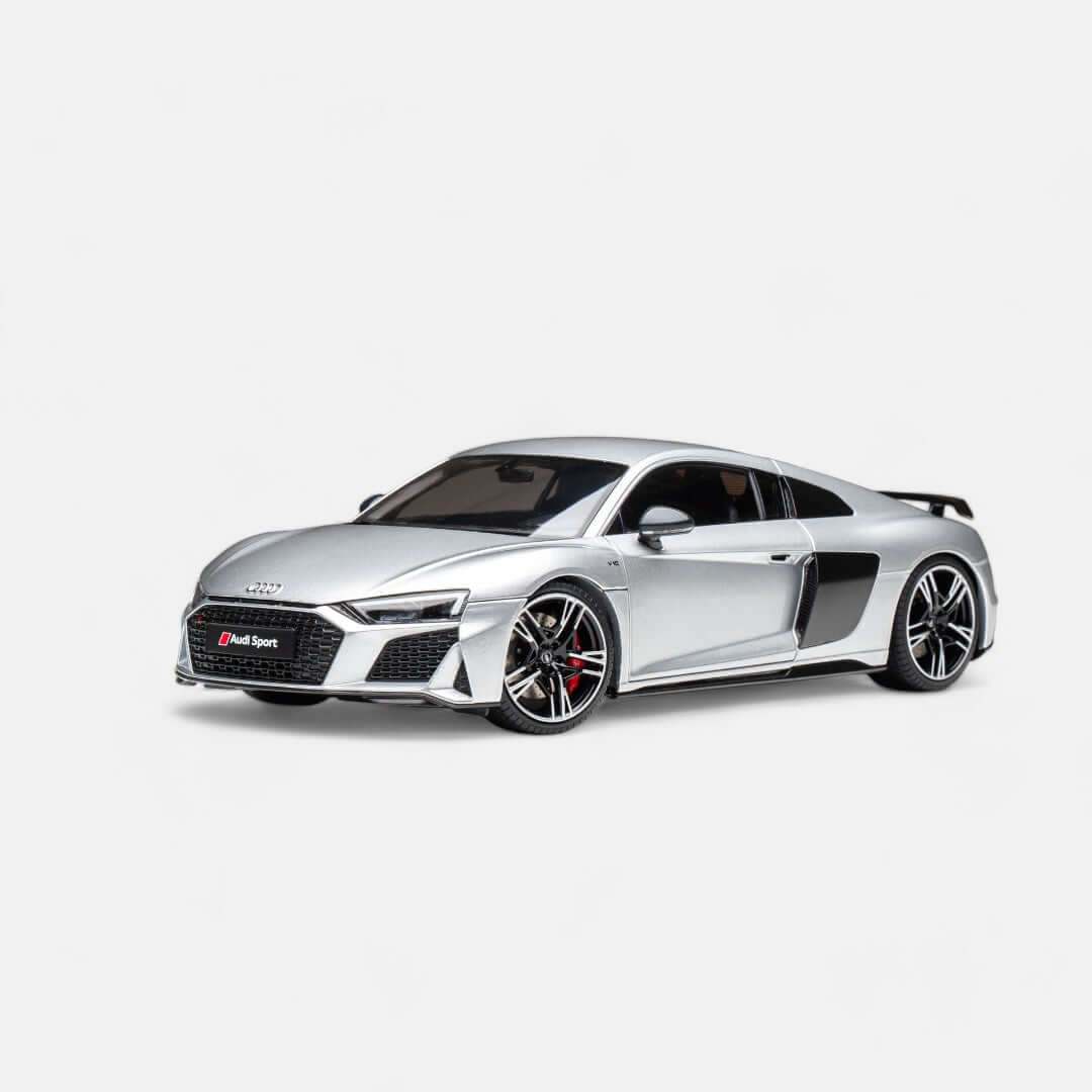 nzg-audi-r8-coup-modellauto-1-18-blau-metallic-sportwagen image 7
