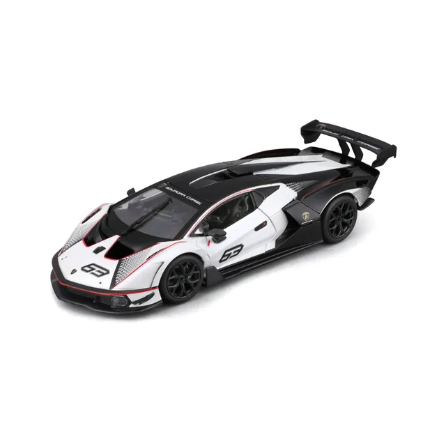 bburago-racing-lamborghini-essenza-scv12-modellauto-1-24-wei-schwarz image 1