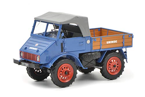 schuco-edition-mb-unimog-401-modellauto-1-32-blau image 6