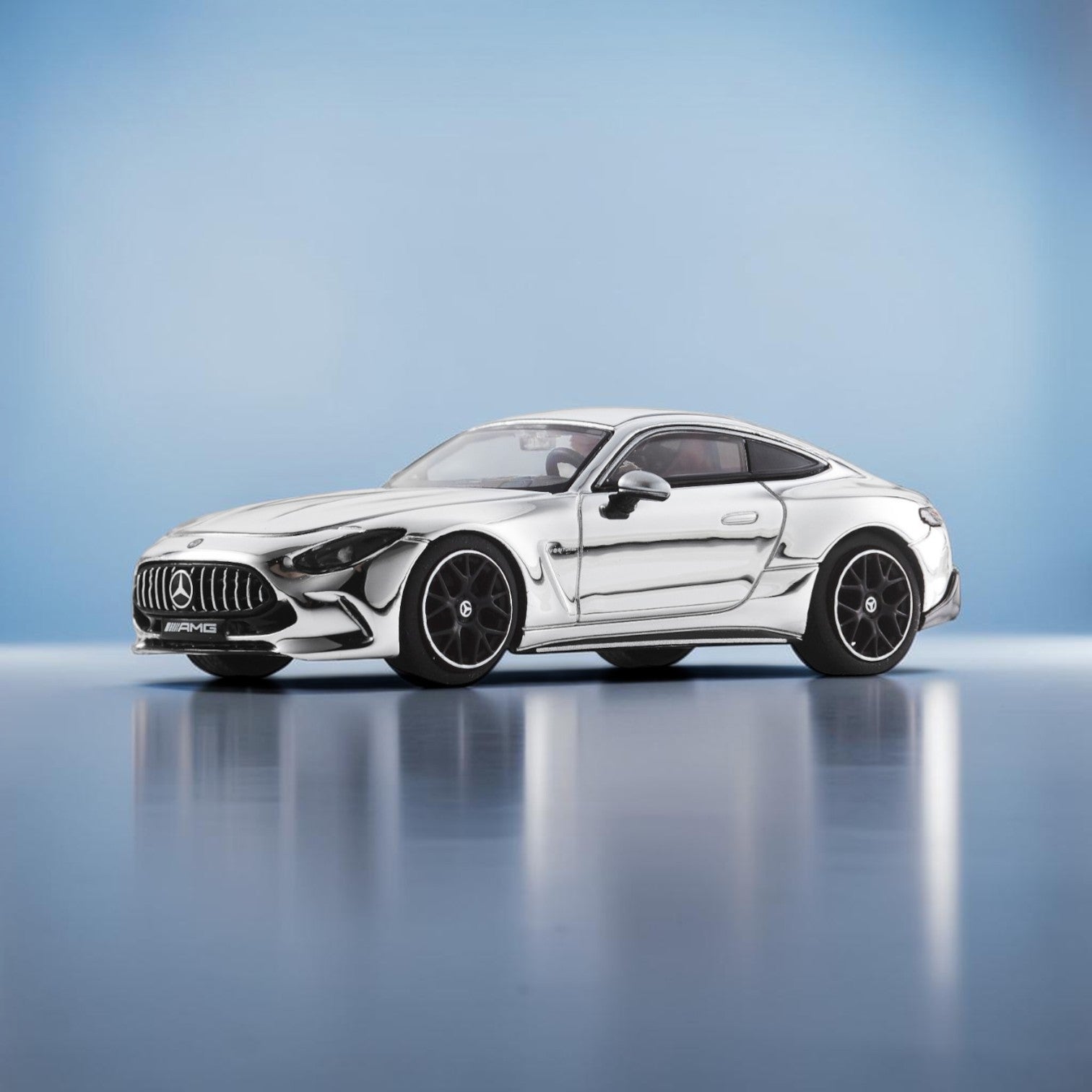 nzg-mercedes-amg-gt-63-special-edition-auto-1-64-silber-chrome image 1