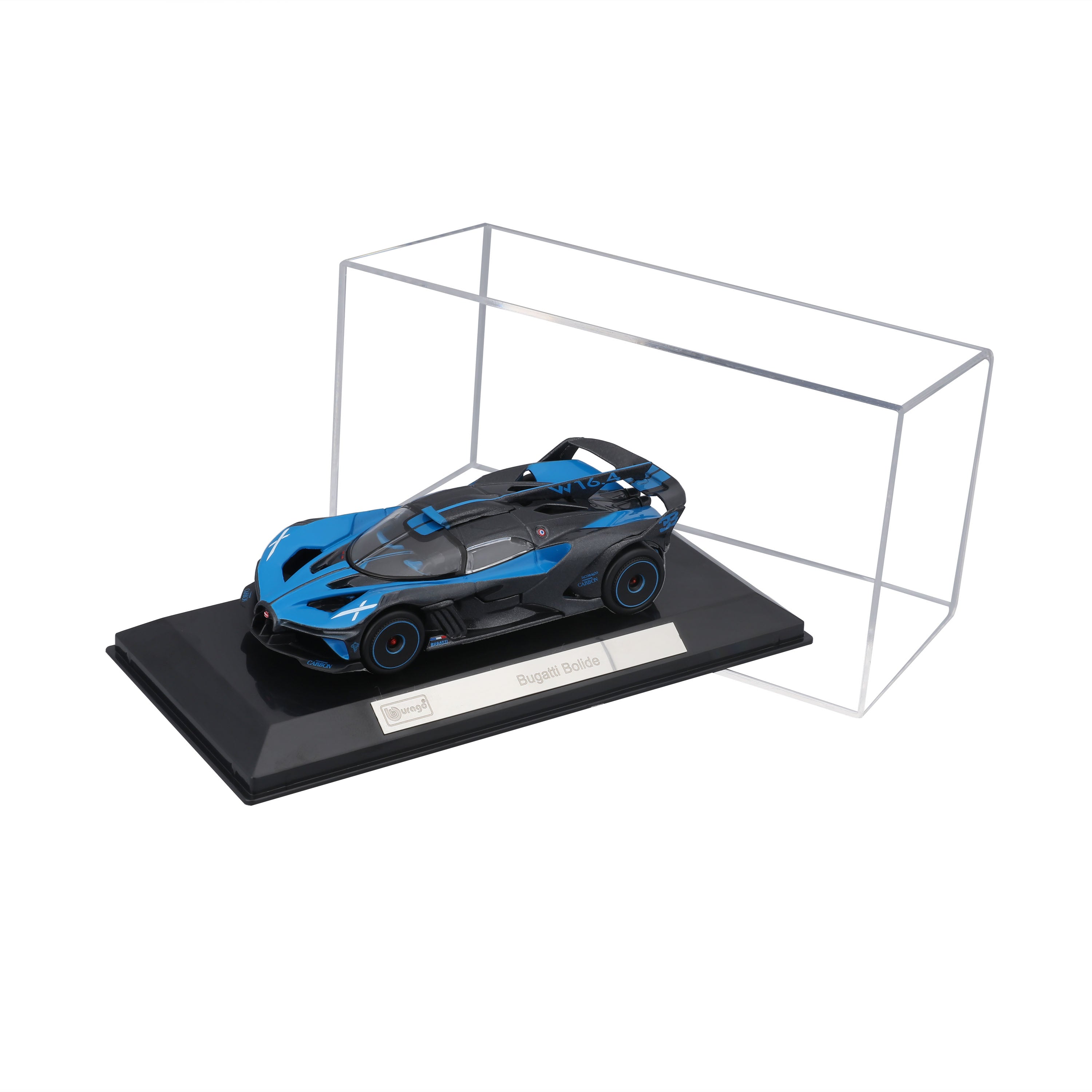 bburago-street-cars-bugatti-bolide-modellauto-1-43-blau image 1