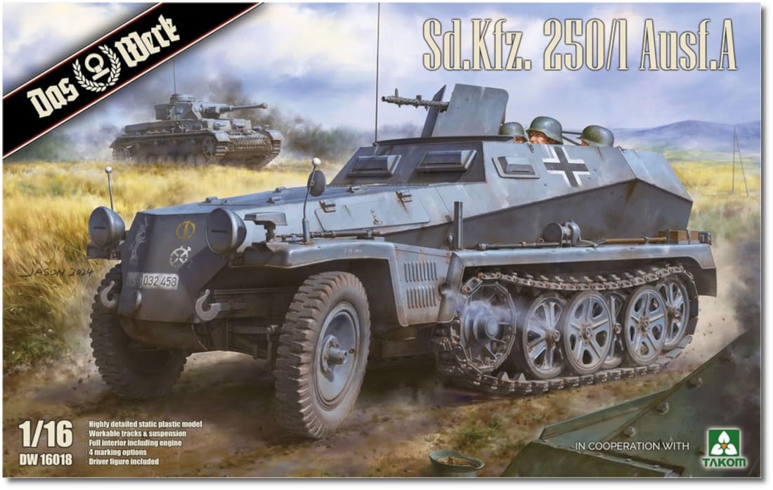 das-werk-sd-kfz-250-1-ausf-a-bausatz-1-16-mit-figur image 1