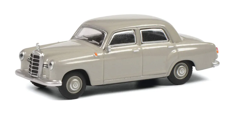 schuco-edition-mercedes-180-d-ponton-modellauto-1-64-grau image 1