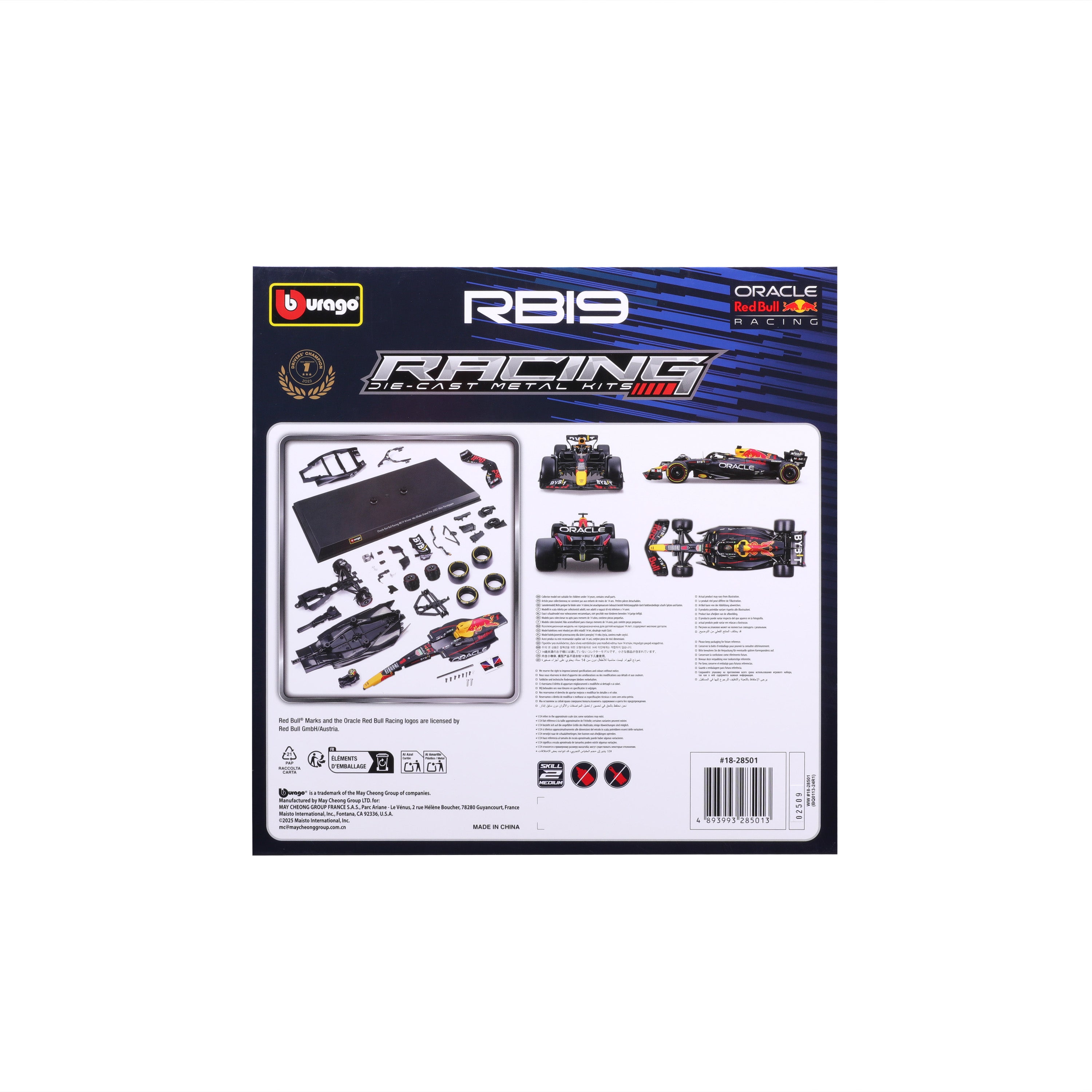 bburago-model-kit-red-bull-rb19-verstappen-bausatz-1-24 image 7
