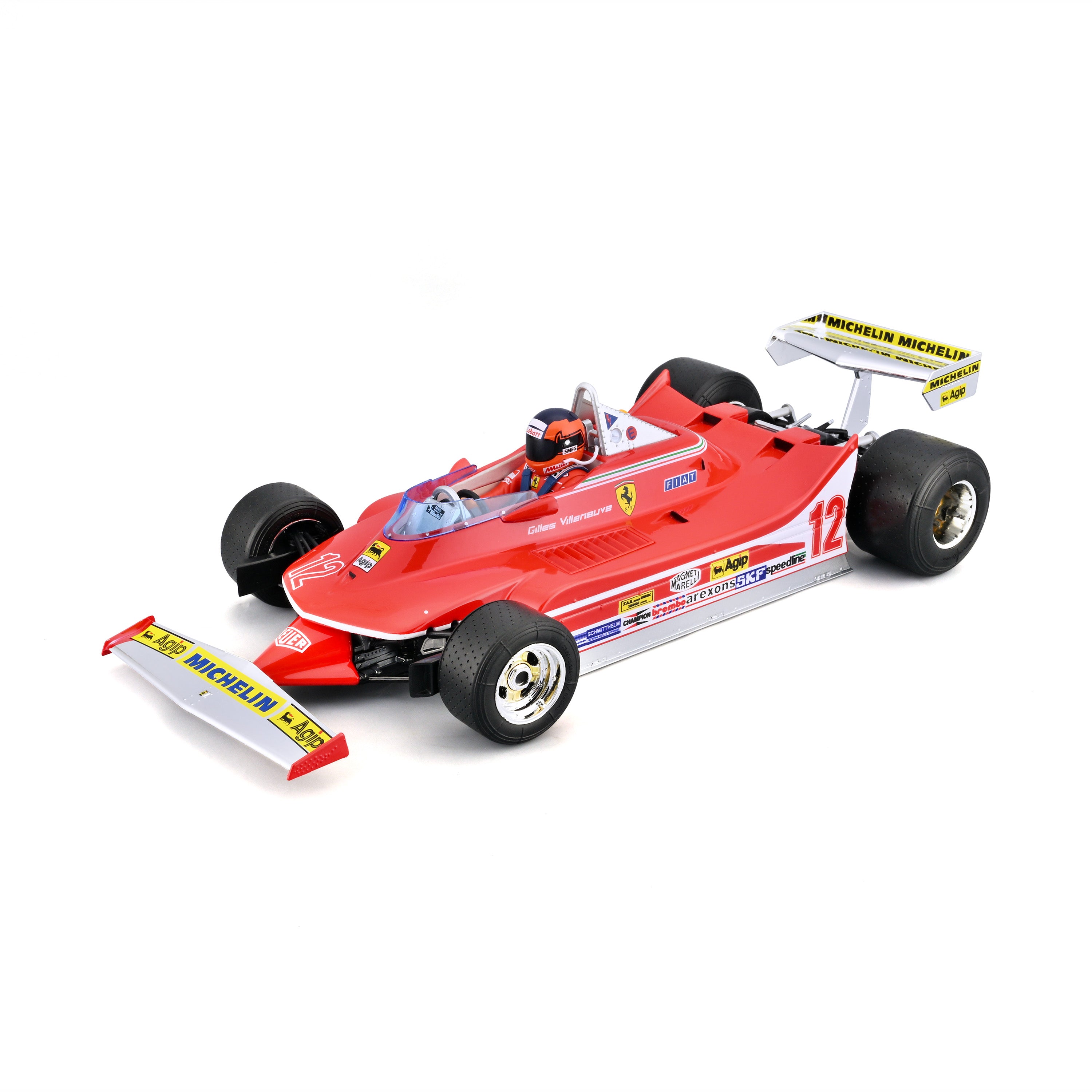 bburago-formula-1-ferrari-312-t4-villeneuve-modellauto-1-18-mit-fahrer image 1