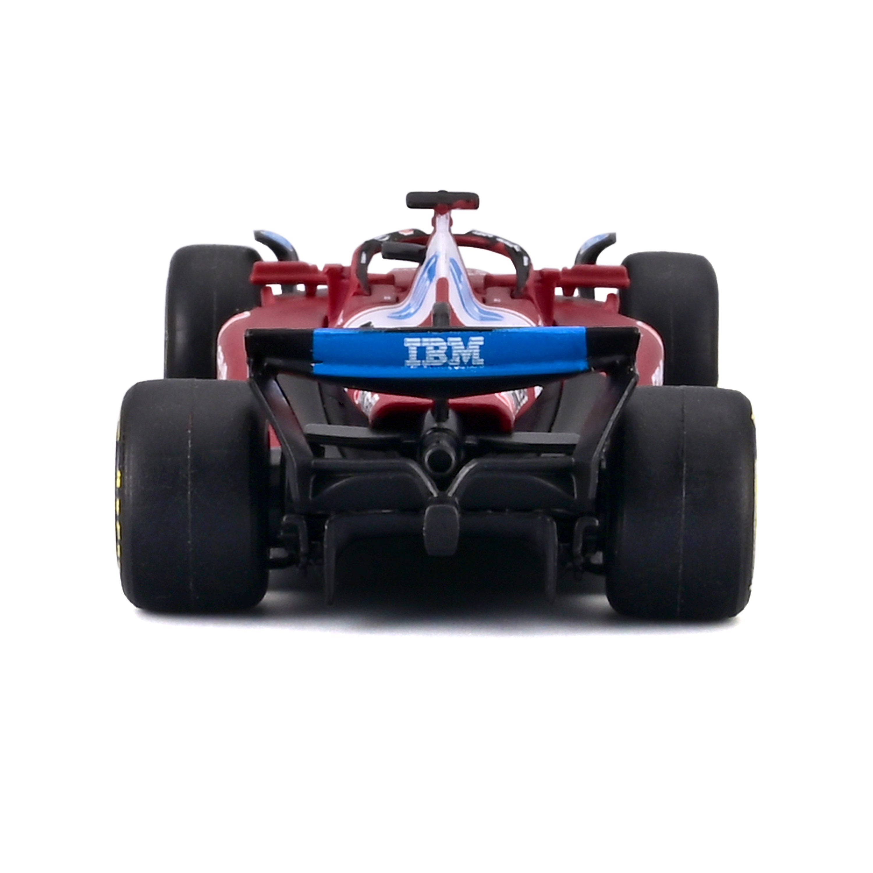 bburago-formula-1-ferrari-sf-25-16-leclerc-modellauto-1-64-mit-vitrine image 4