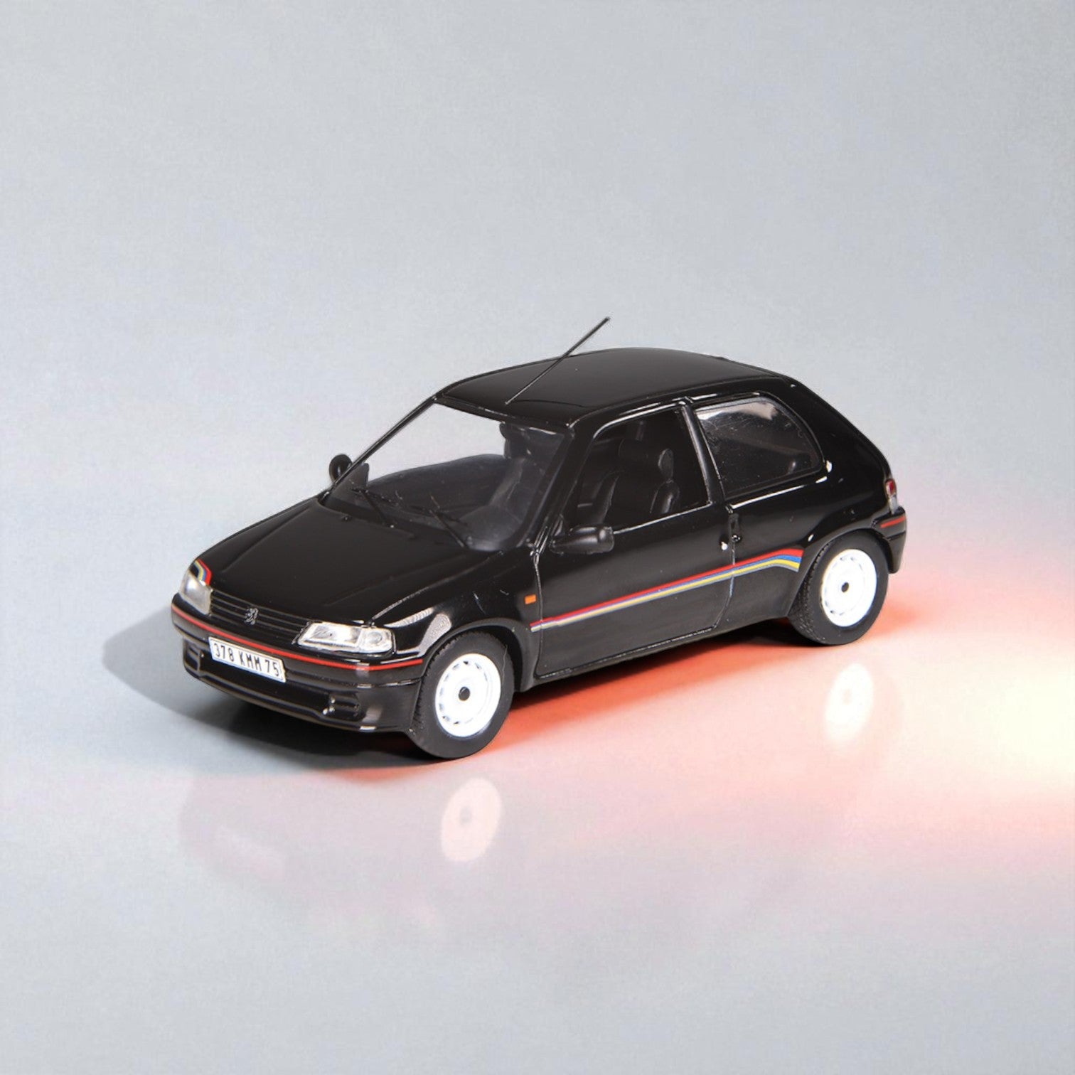 nzg-peugeot-106-rallye-1-modellauto-1-43-schwarz-limitiert image 1