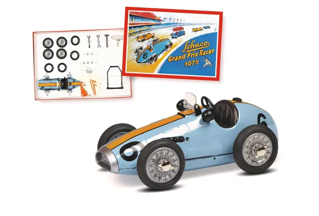 schuco-classic-grand-prix-racer-bs-6-blechauto-blau-orange image 1