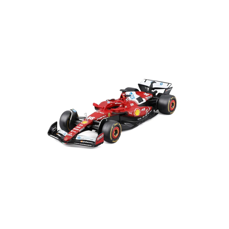 bburago-formula-1-ferrari-sf-25-16-leclerc-modellauto-1-43-rot image 1