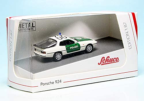 schuco-edition-porsche-924-polizei-modellauto-wei-gr-n-1-87 image 5