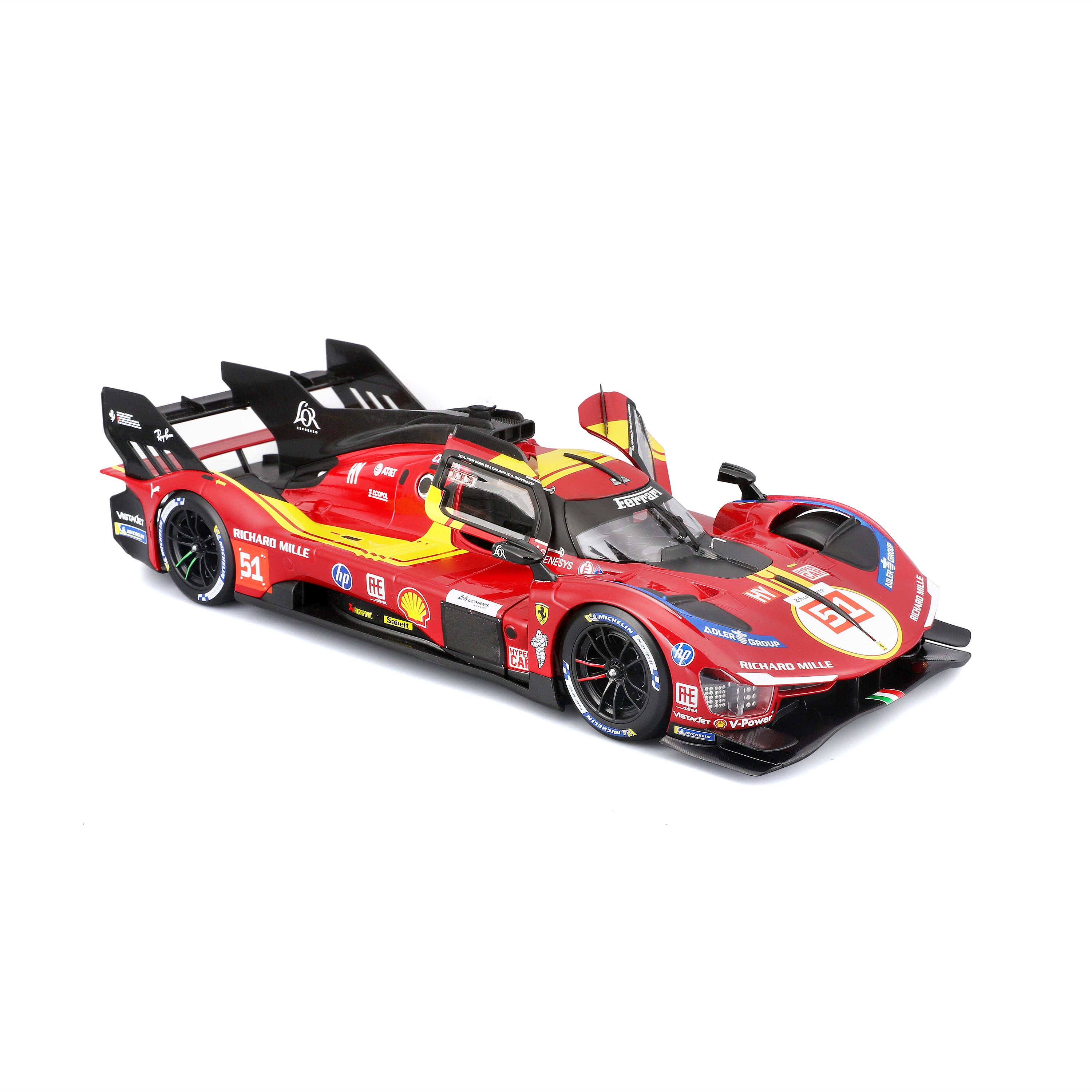 bburago-racing-ferrari-499p-hypercar-modellauto-1-18-nr-51 image 6