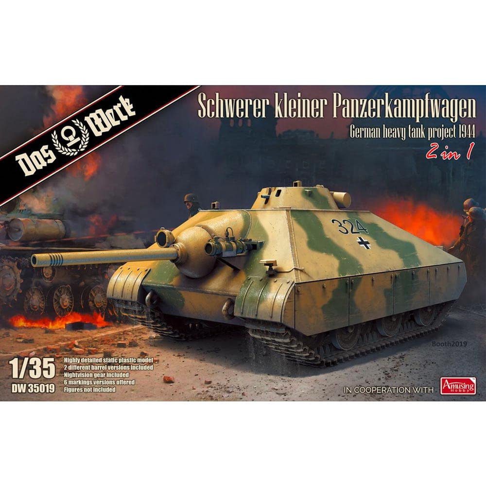 das-werk-dw35019-schwerer-kleiner-panzer-bausatz-1-35-1944 image 1