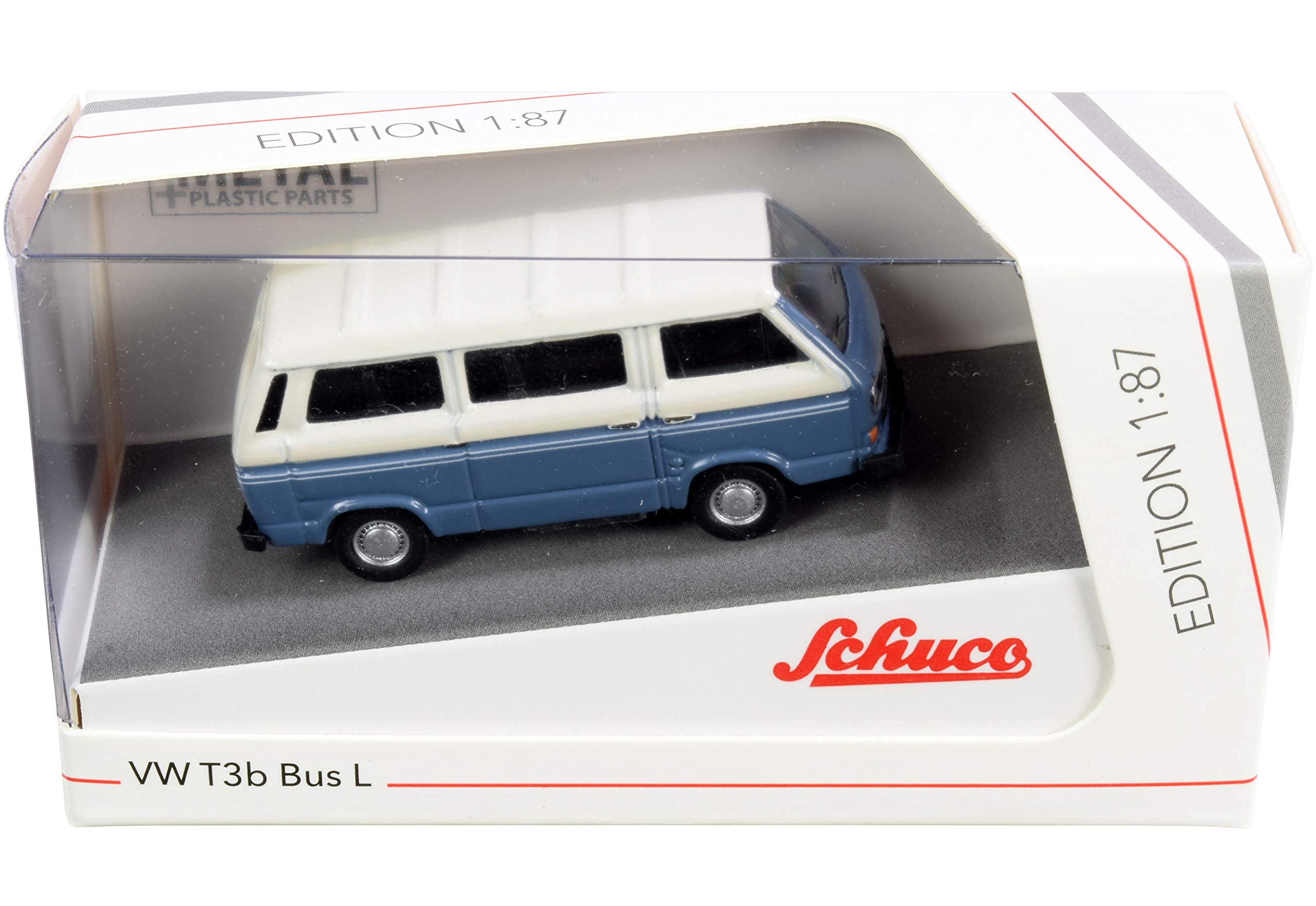 schuco-edition-vw-t3a-bus-l-modellauto-1-87-blau-wei image 2