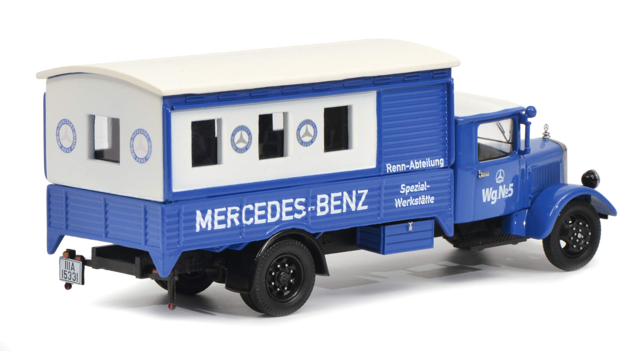 schuco-mercedes-lo-2750-rennabteilung-1-43-blau-wei image 2