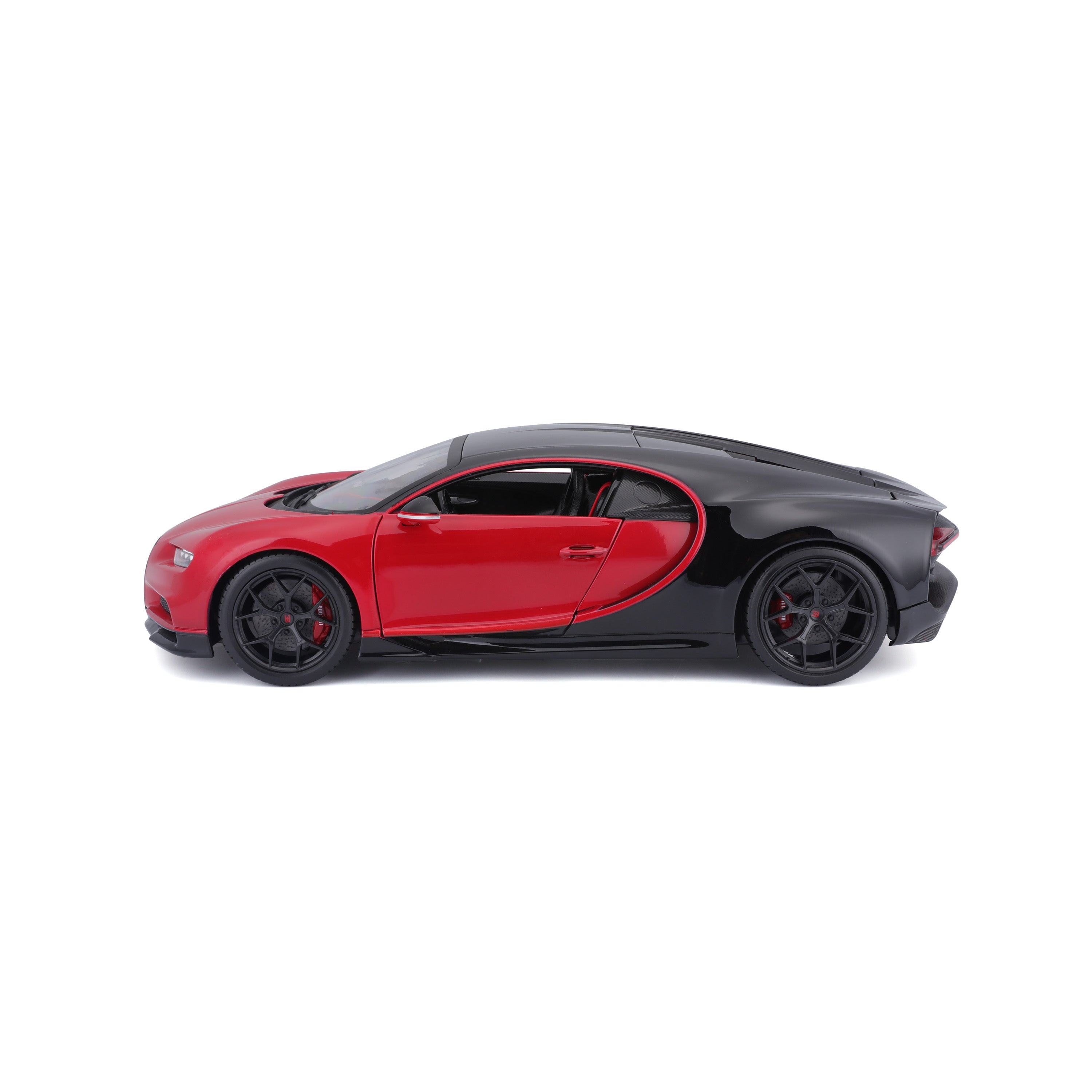 bburago-street-bugatti-chiron-sport-modellauto-1-18-rot-schwarz image 5